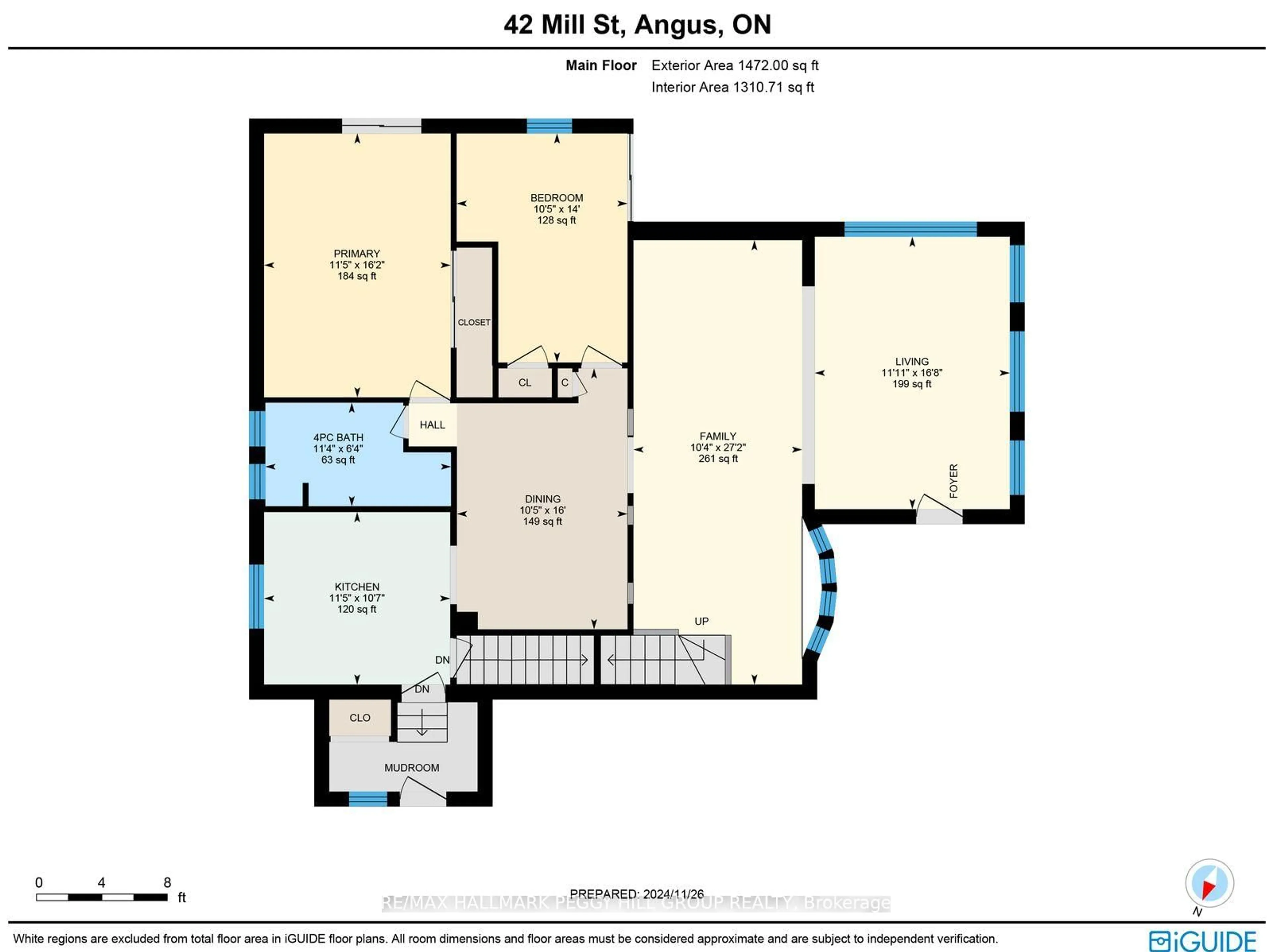 Floor plan for 42 Mill St, Essa Ontario L3W 0V7