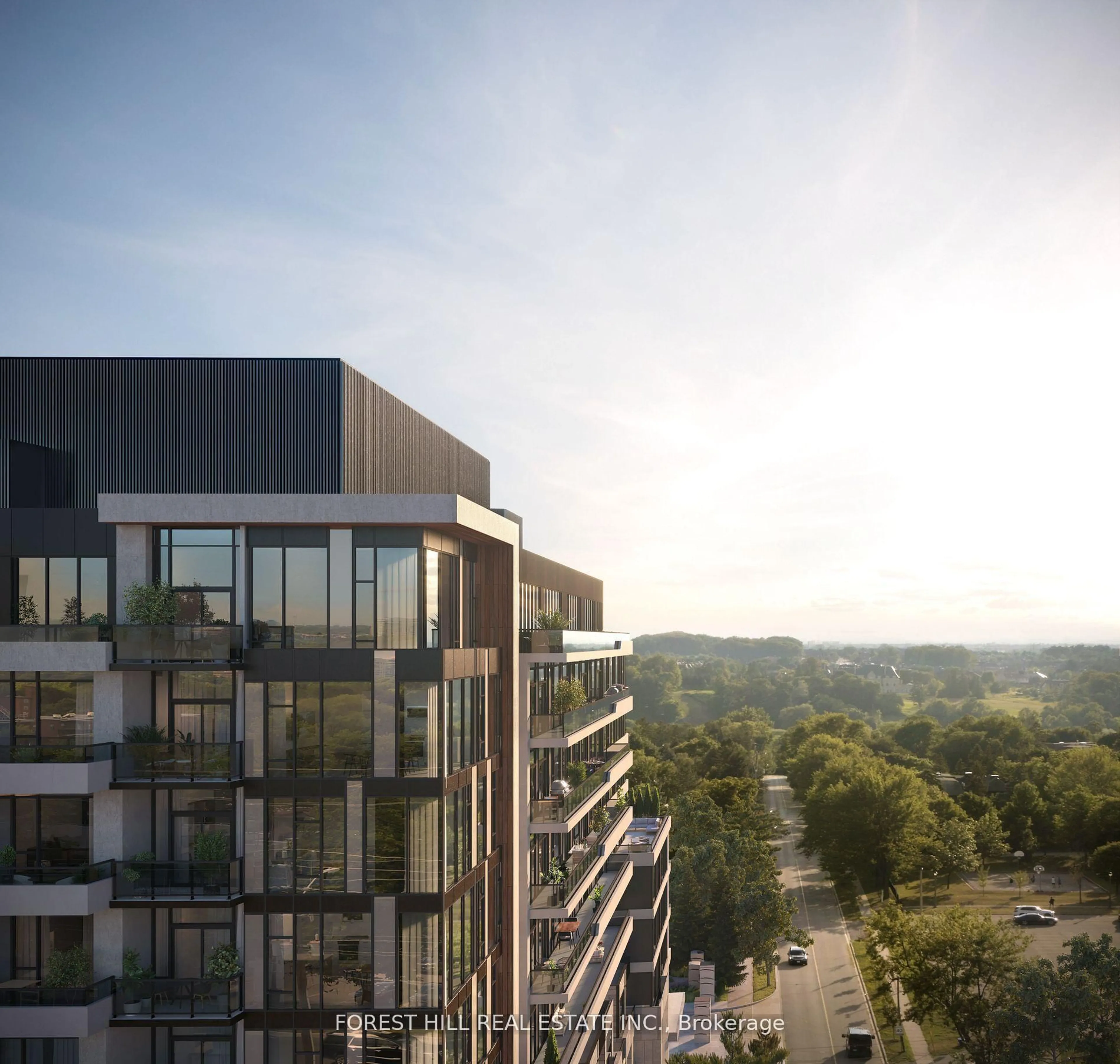 A pic from outside/outdoor area/front of a property/back of a property/a pic from drone, city buildings view from balcony for 8188 Yonge St #TH108, Vaughan Ontario L4J 1W5