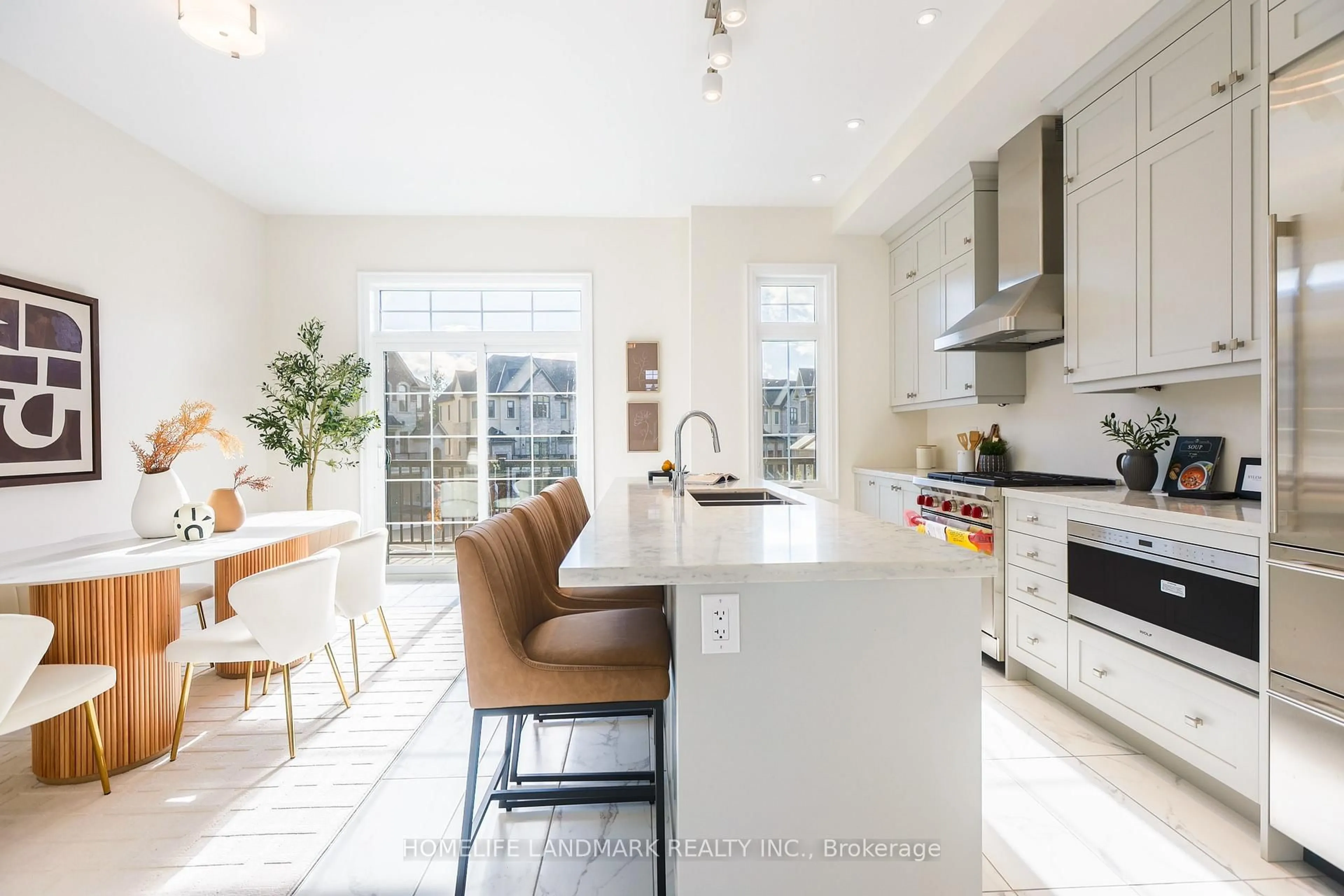 Contemporary kitchen, ceramic/tile floor for 4267 Major Mackenzie Dr, Markham Ontario L6C 3L5