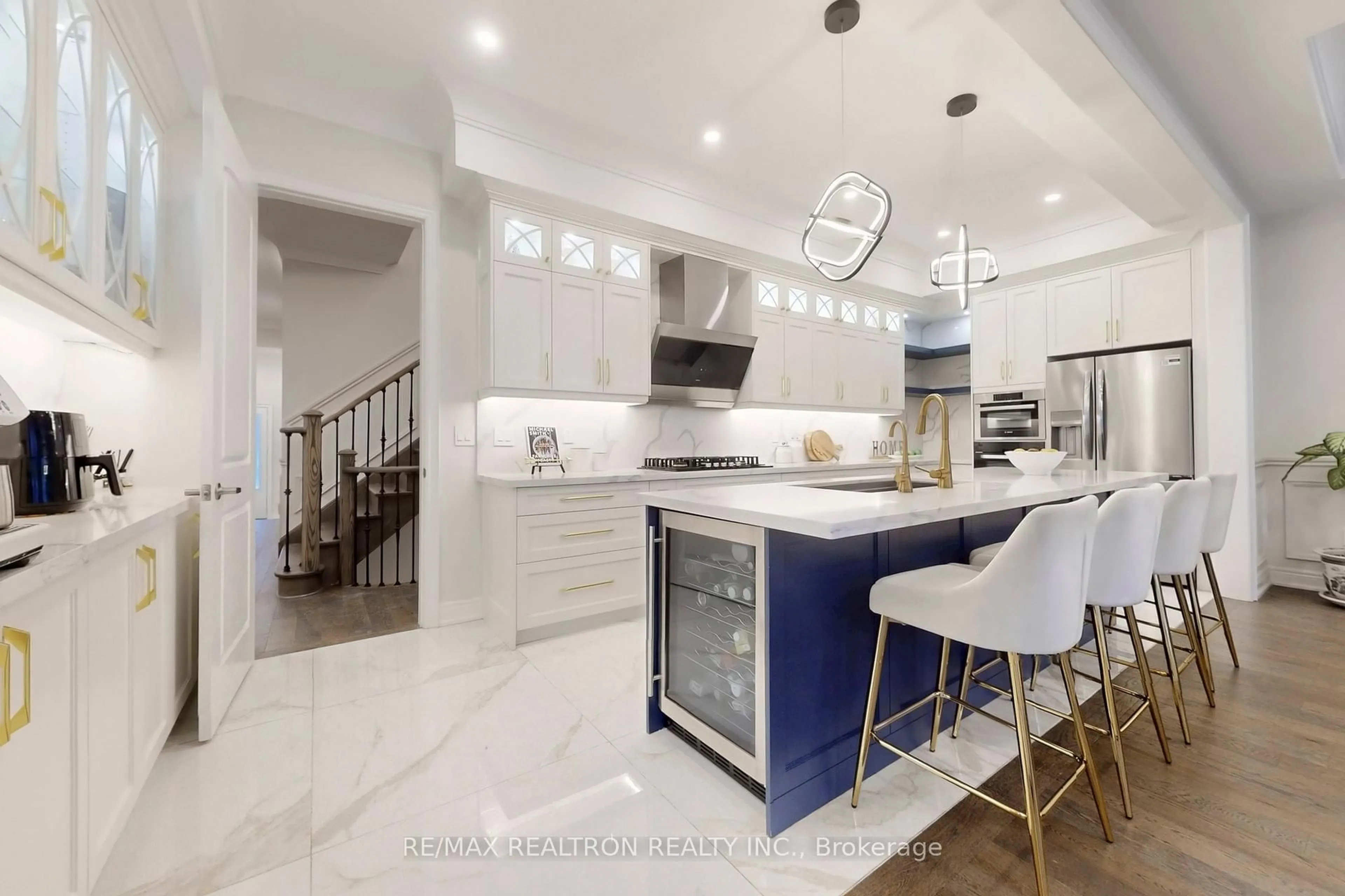 Contemporary kitchen, ceramic/tile floor for 48 Red Giant St, Richmond Hill Ontario L4C 4Y4