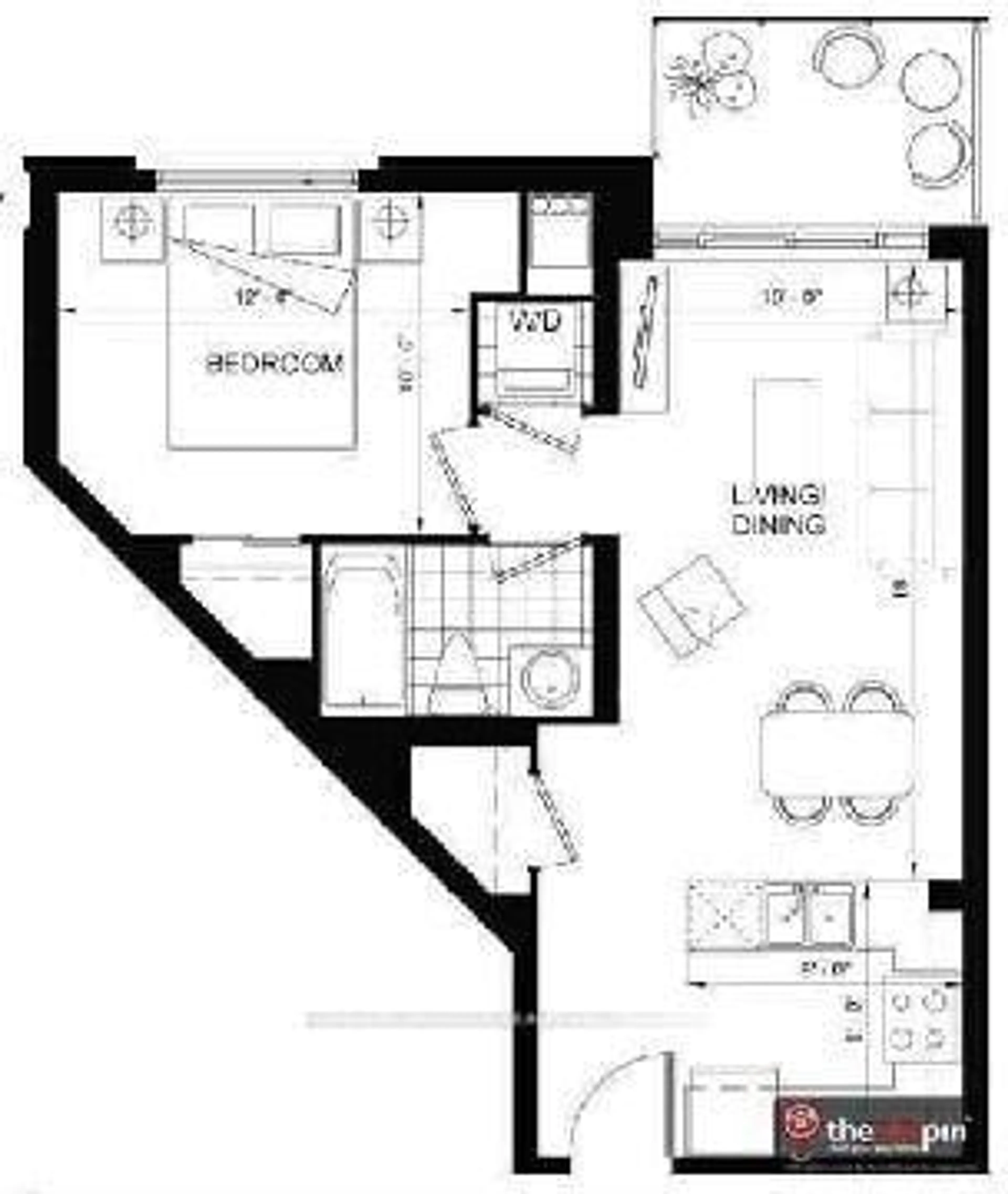 Floor plan for 8323 Kennedy Rd #717, Markham Ontario L3R 5W7