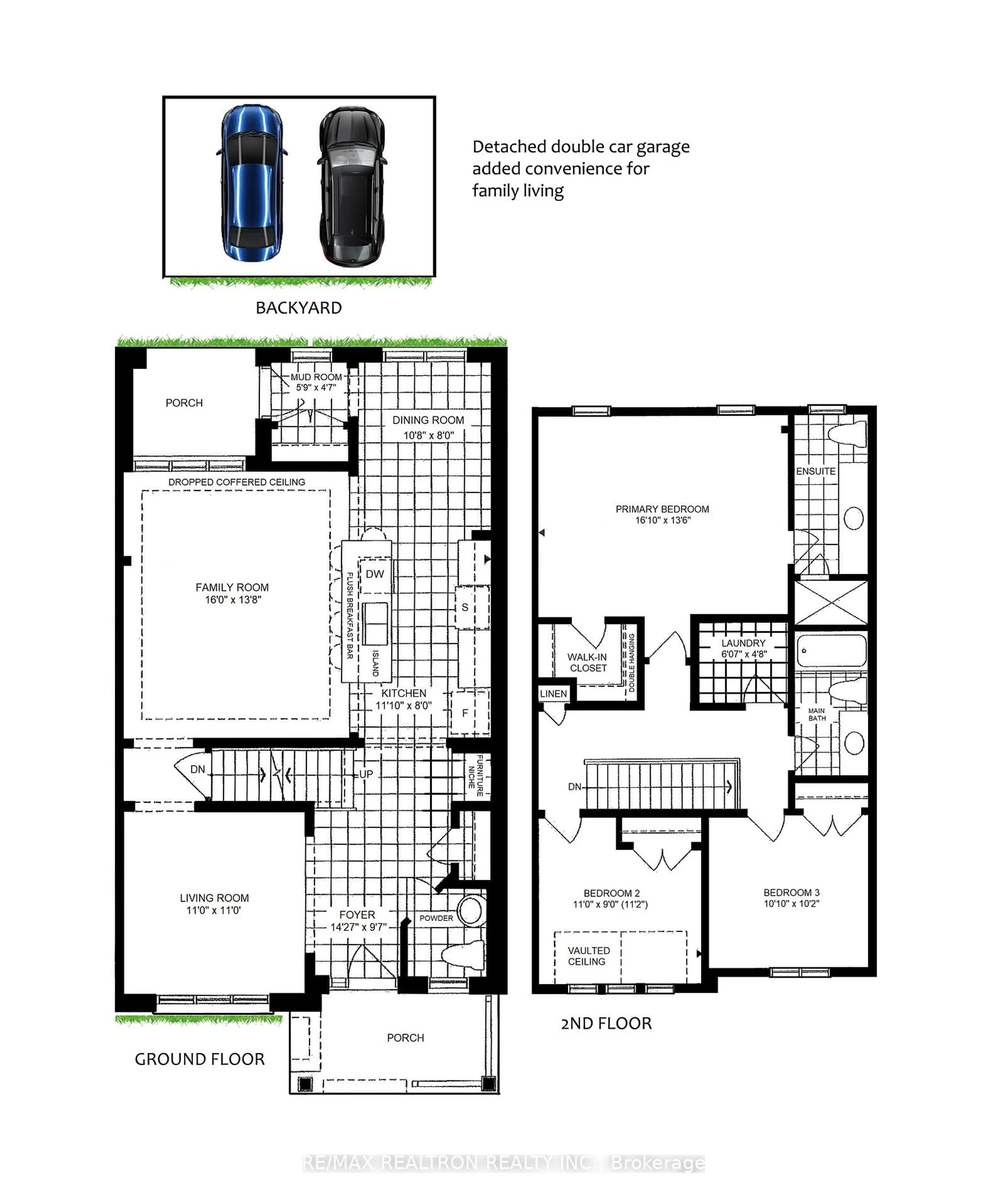 Floor plan for 61 Lawrence Pilkington Ave, Markham Ontario L6B 0Y9