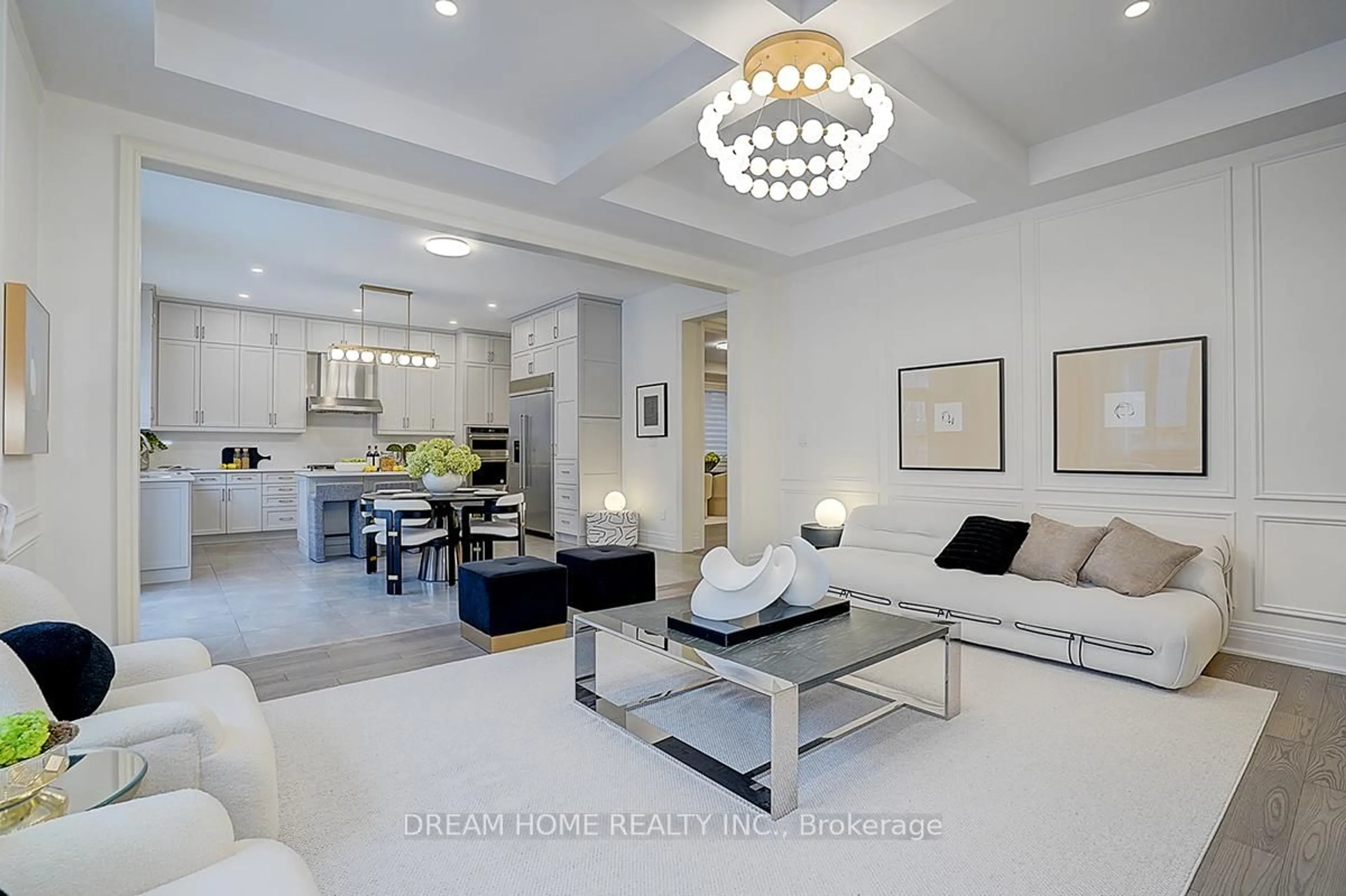 Living room with furniture, ceramic/tile floor for 40 Red Giant St, Richmond Hill Ontario L4C 4Y4