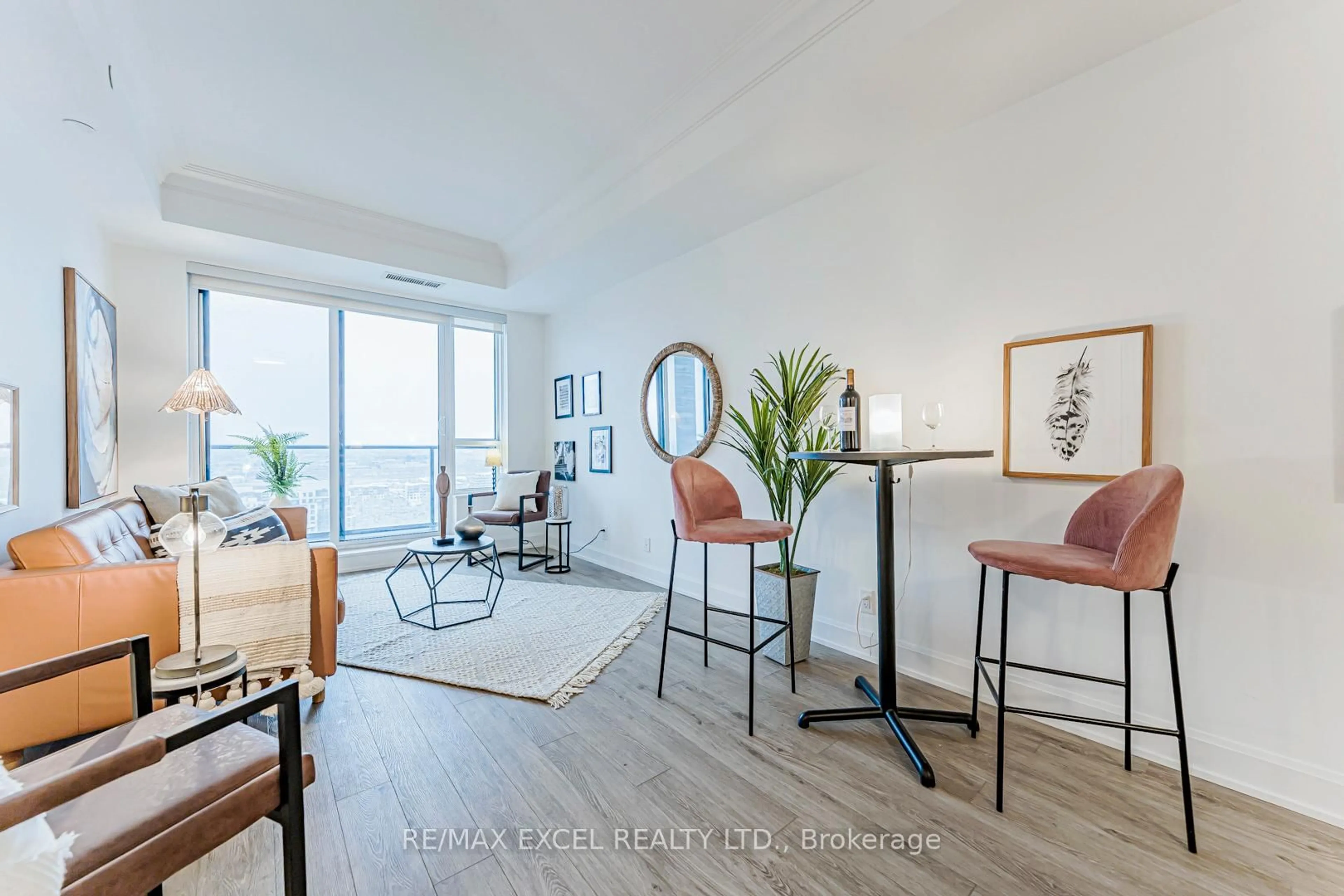 Living room with furniture, unknown for 8 Water Walk Dr #2701, Markham Ontario L3R 6L4