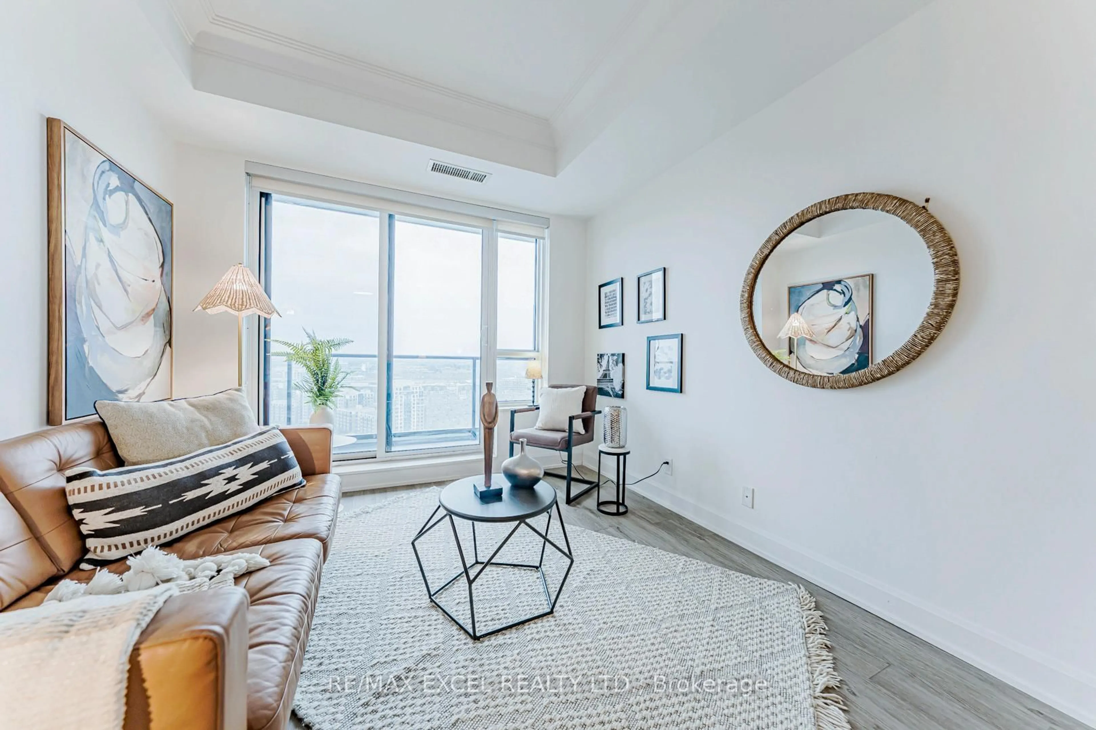 Living room with furniture, unknown for 8 Water Walk Dr #2701, Markham Ontario L3R 6L4