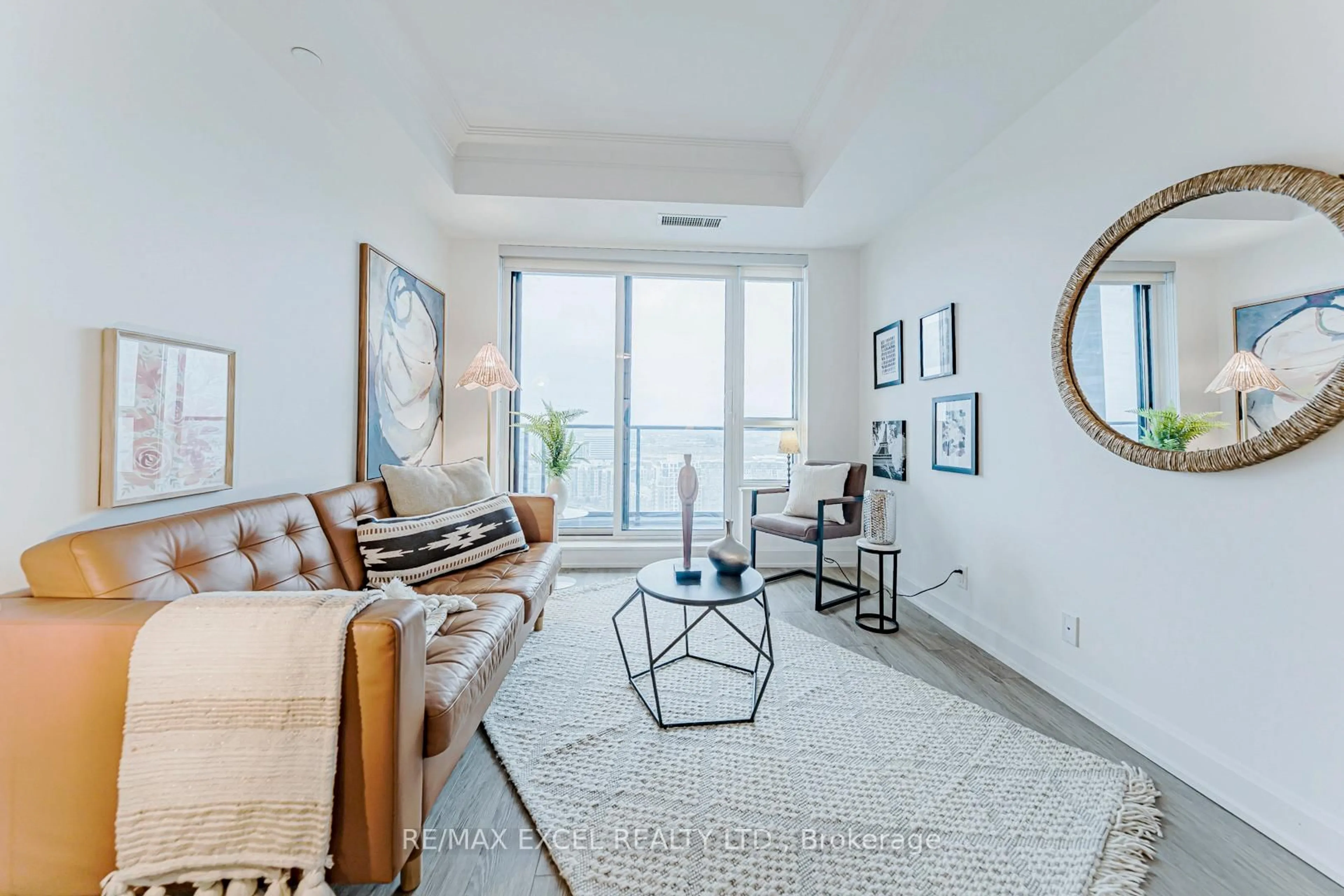 Living room with furniture, unknown for 8 Water Walk Dr #2701, Markham Ontario L3R 6L4