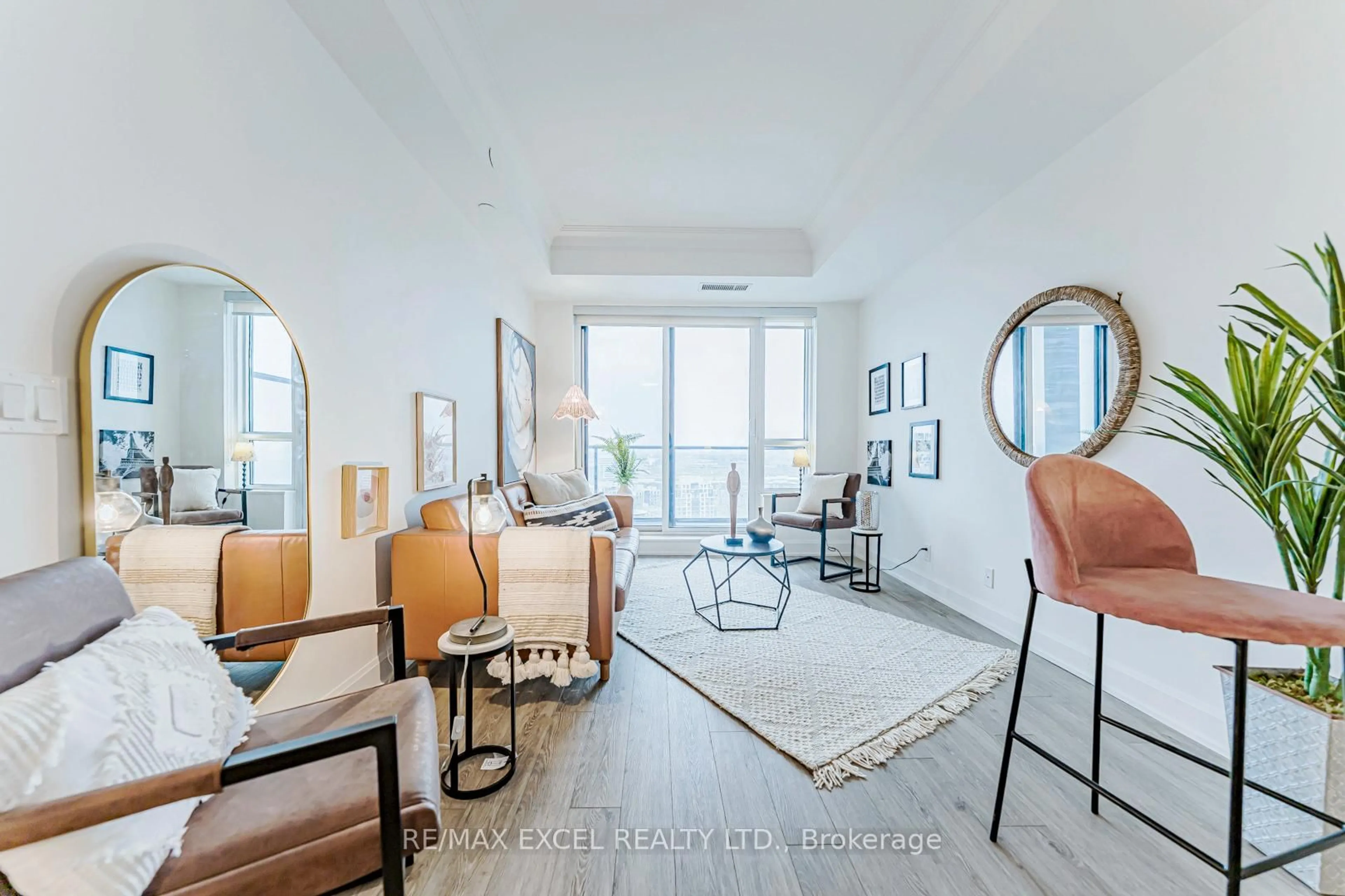 Living room with furniture, unknown for 8 Water Walk Dr #2701, Markham Ontario L3R 6L4