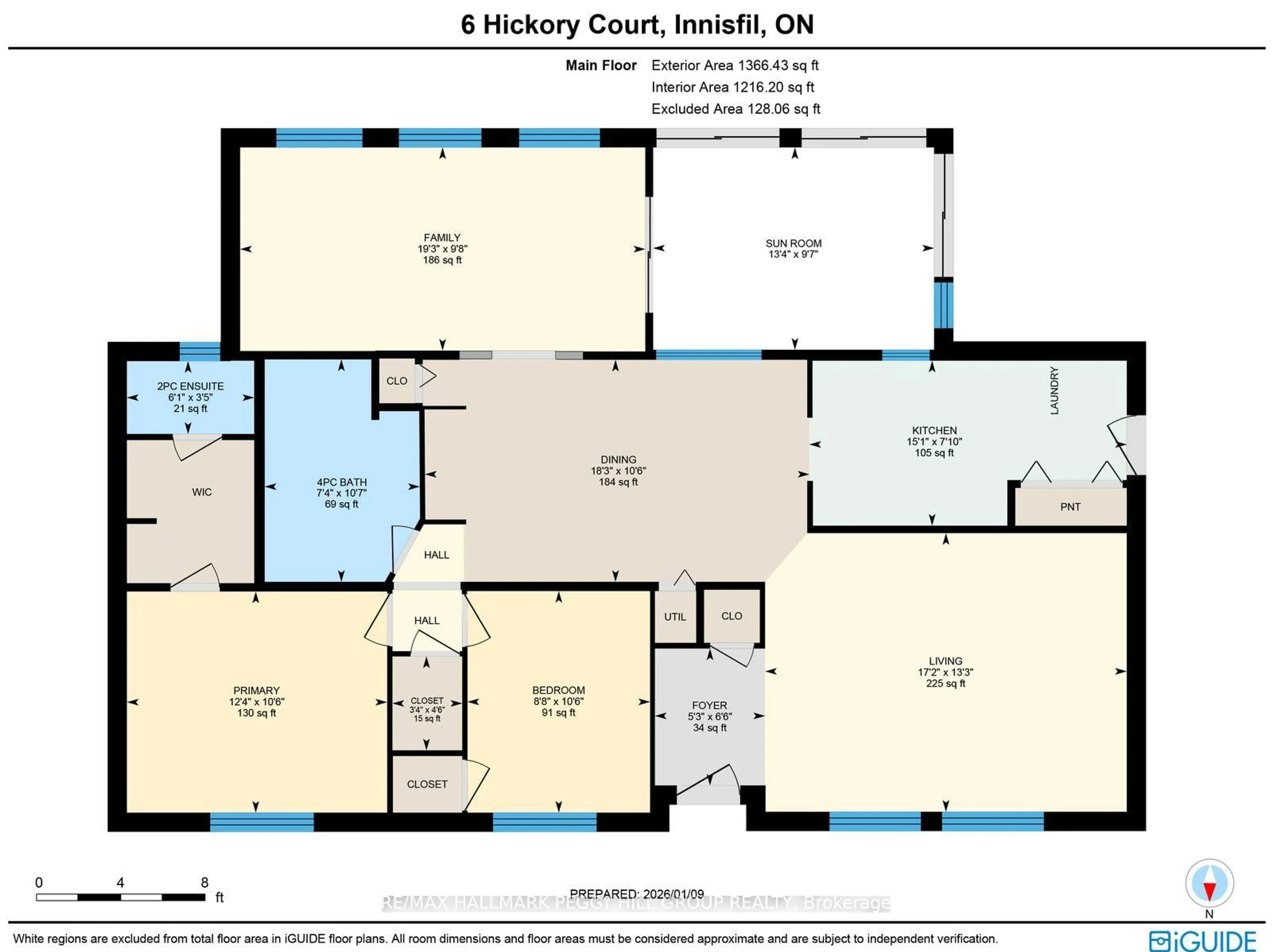Floor plan for 6 Hickory Crt, Innisfil Ontario L9S 1M1
