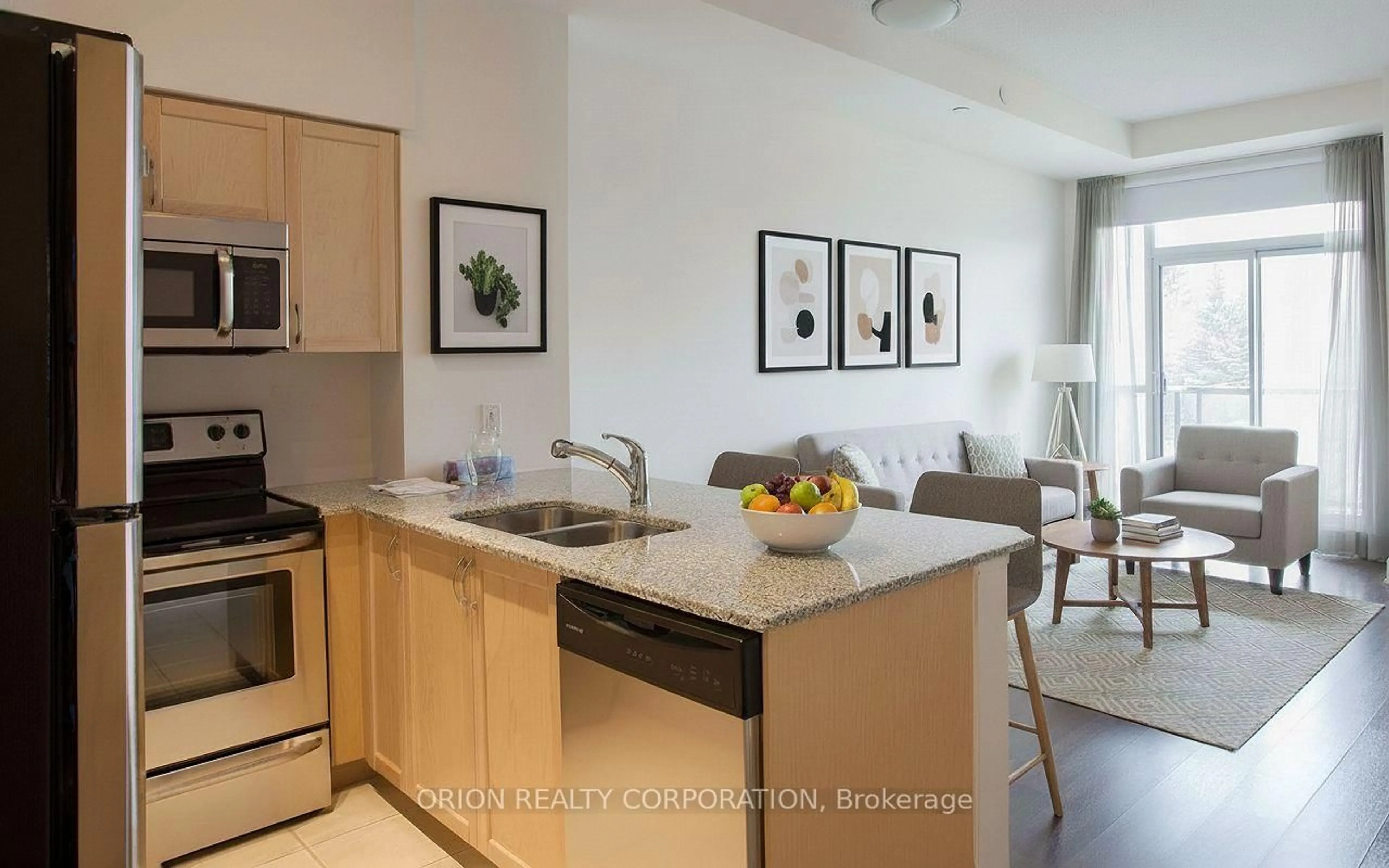 Open concept kitchen, unknown for 4700 Highway 7 Rd #215, Vaughan Ontario L4L 0B4