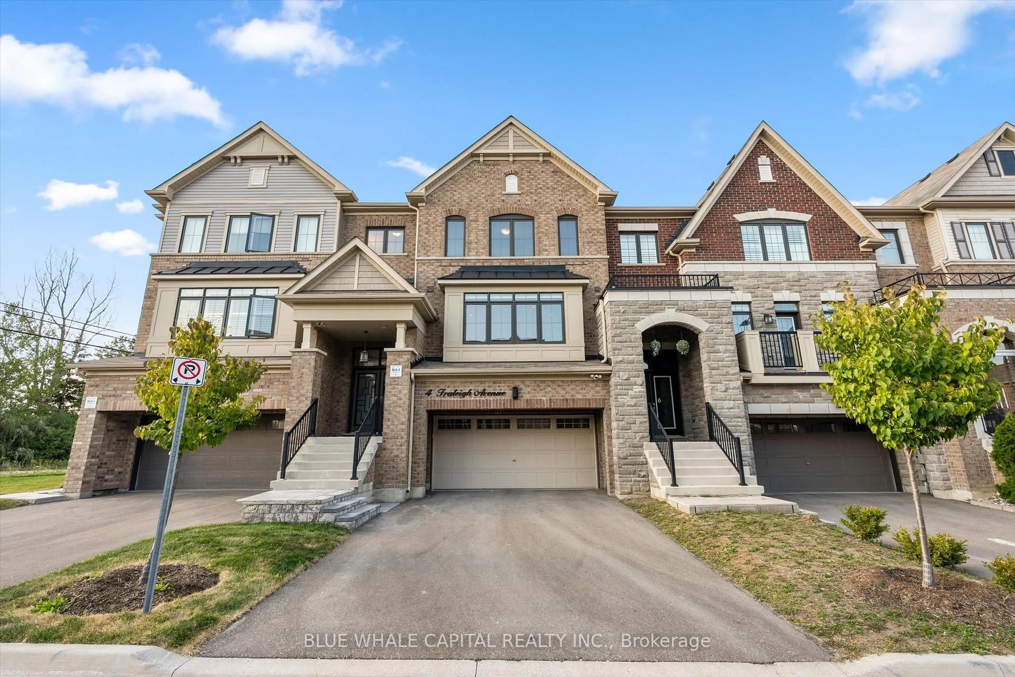 Home with brick exterior material, street for 4 Fraleigh Ave, Markham Ontario L6C 0Y9