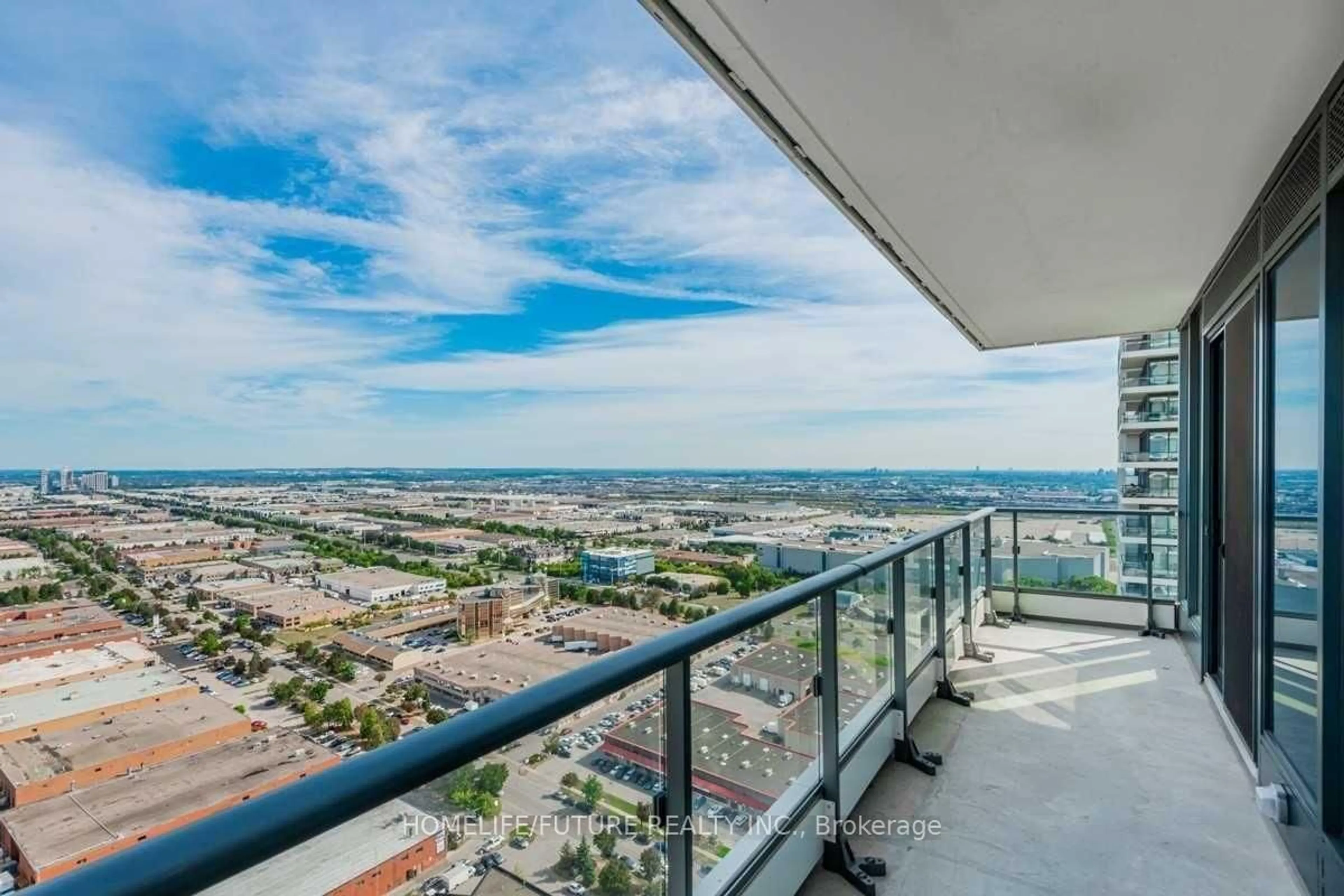 Balcony in the apartment, water/lake/river/ocean view for 898 Portage Pkwy #3502, Vaughan Ontario L4K 0J6