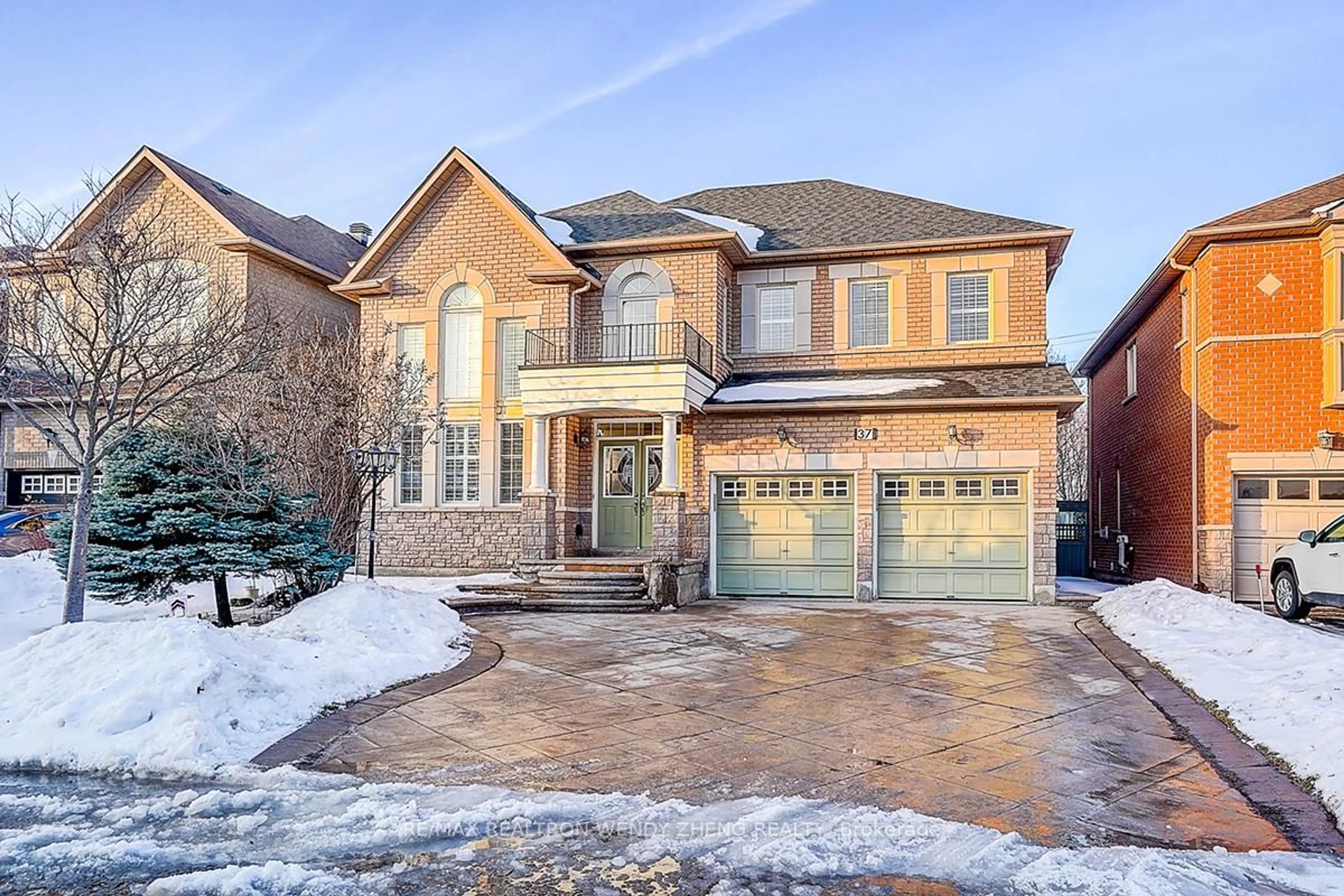 Home with brick exterior material, street for 37 Robert Grundy Rd, Markham Ontario L6C 3A3