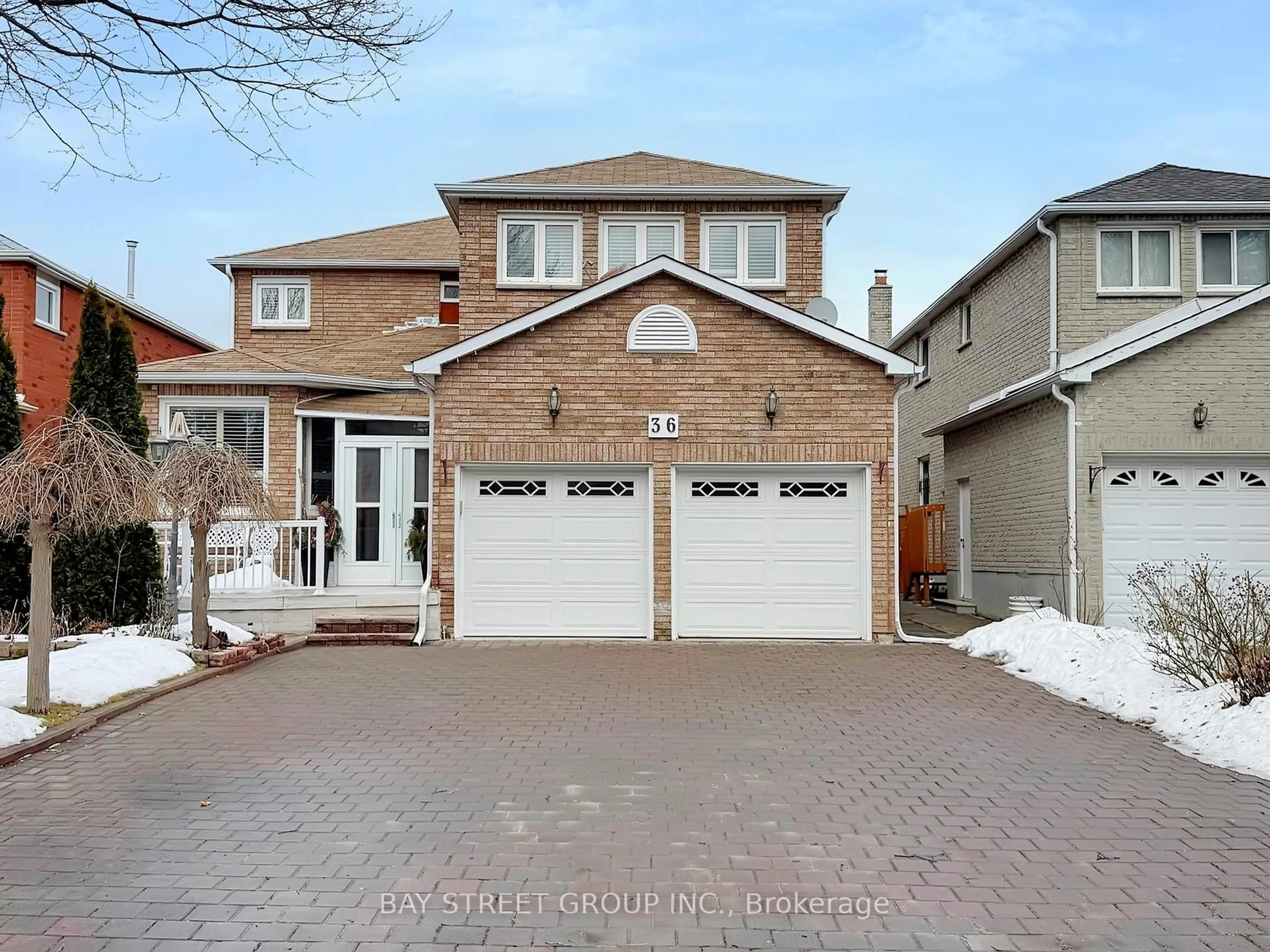 Home with brick exterior material, street for 36 Durant Cres, Markham Ontario L3S 3A1
