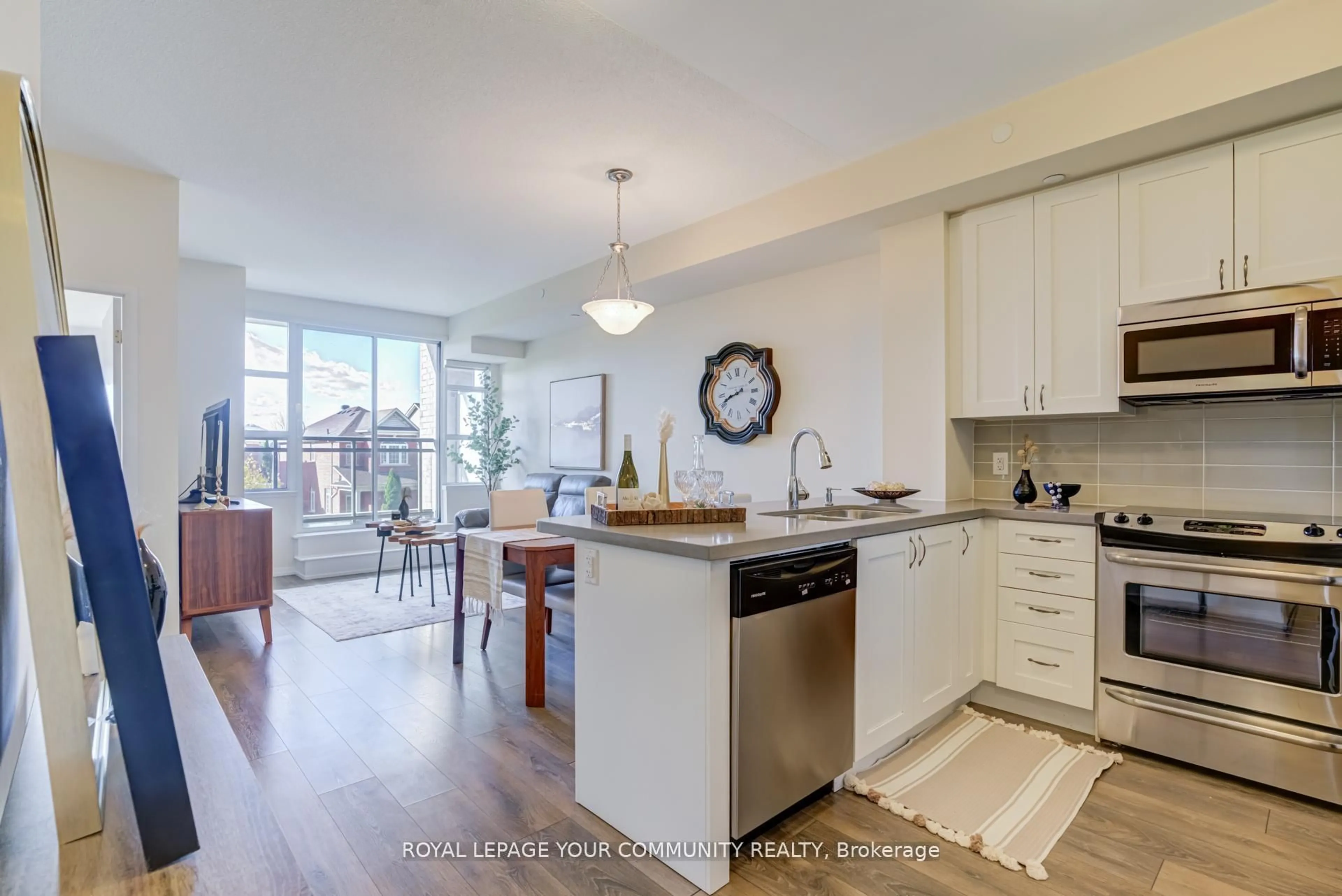 Open concept kitchen, unknown for 540 Bur Oak Ave #222, Markham Ontario L6C 0Y2