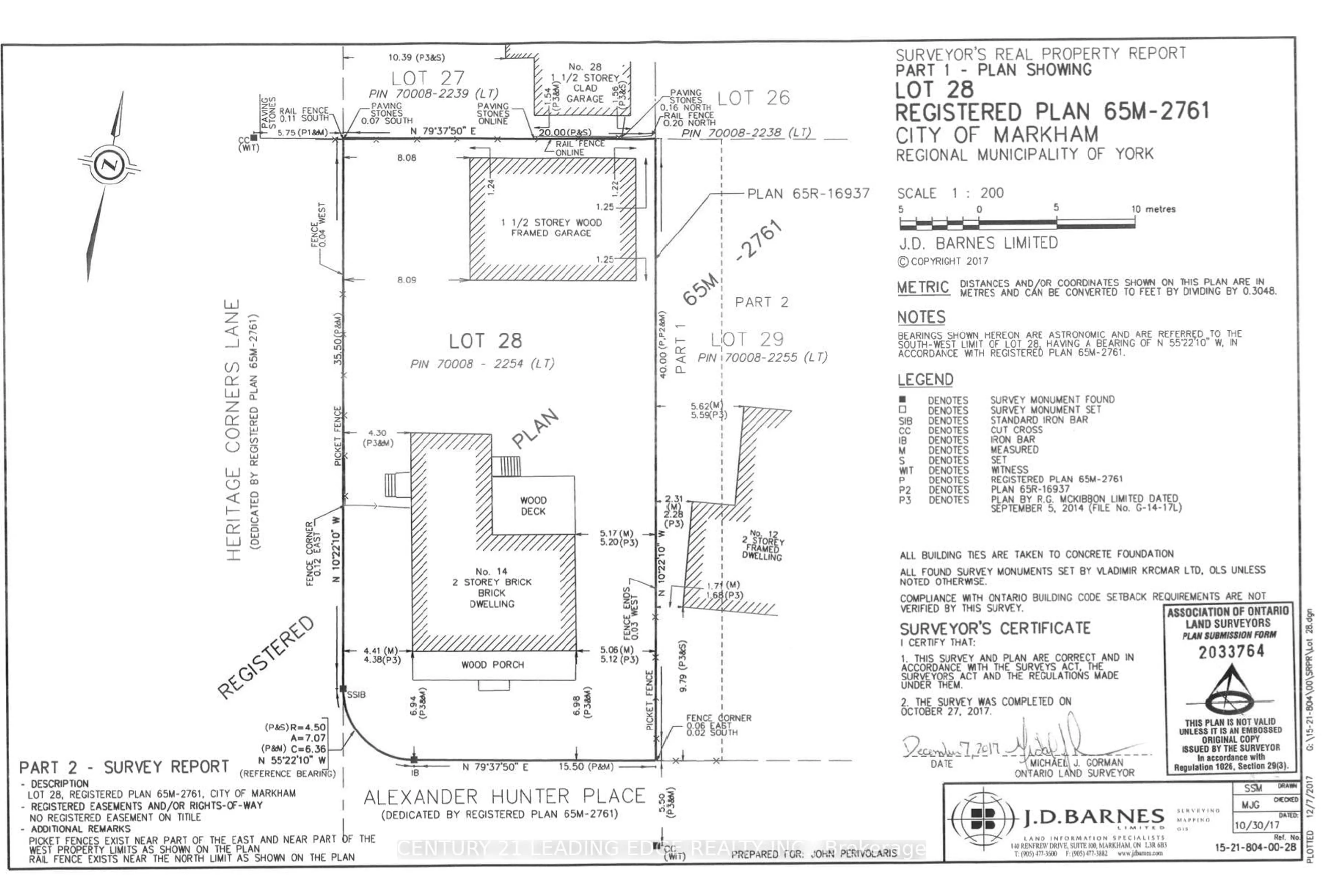 Floor plan for 14 ALEXANDER HUNTER Pl, Markham Ontario L6E 1A8