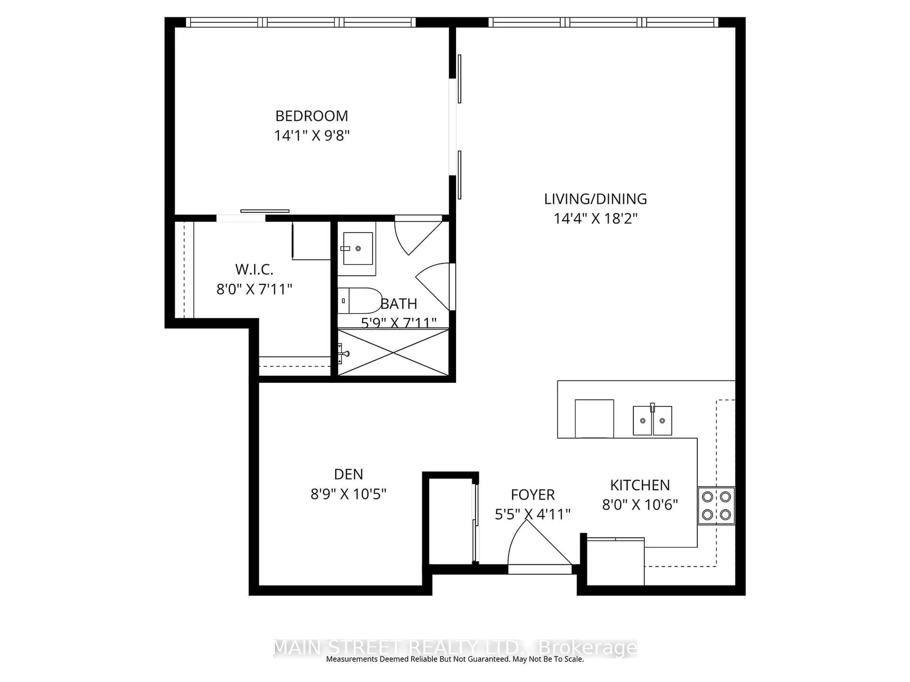 Floor plan for 543 Timothy St #310, Newmarket Ontario L3Y 1R1