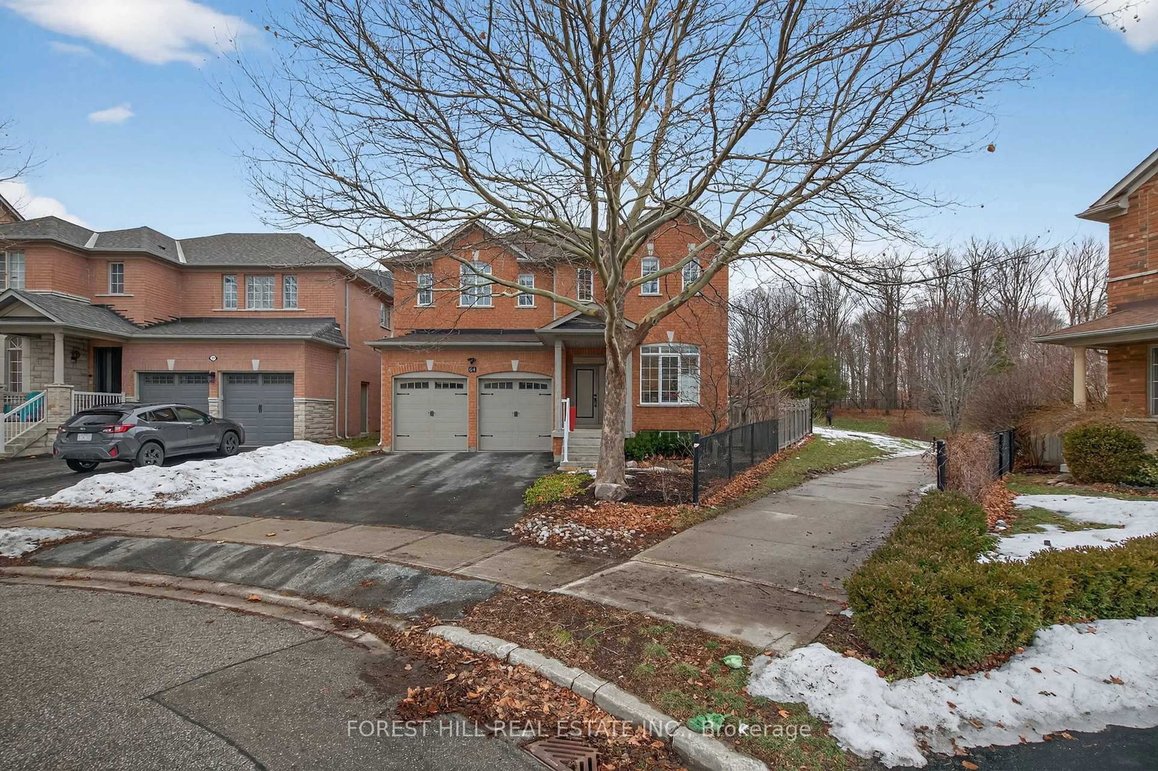 A pic from outside/outdoor area/front of a property/back of a property/a pic from drone, street for 64 canelli heights Crt, Vaughan Ontario L4J 8V5