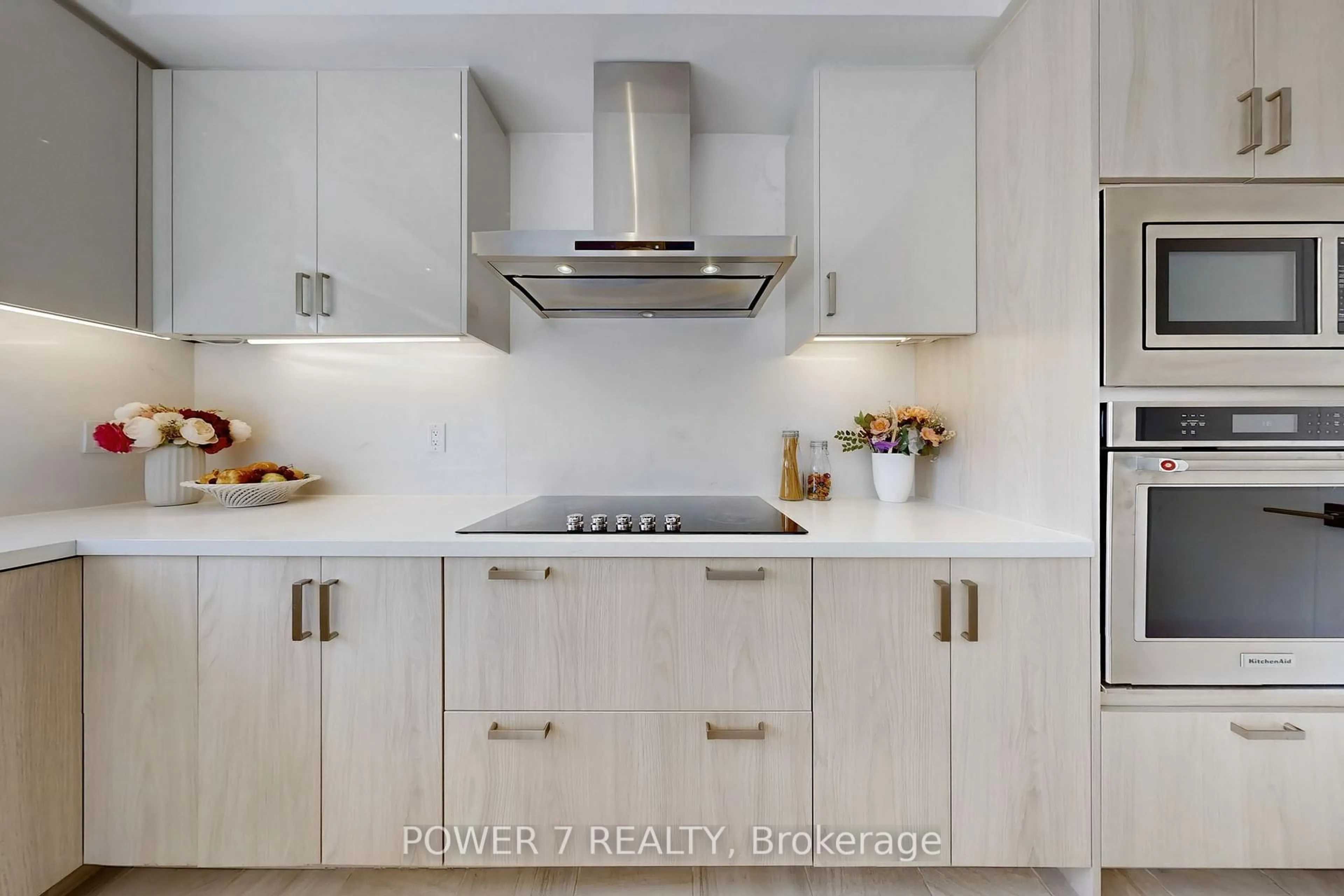 Contemporary kitchen, ceramic/tile floor for 57 Gandhi Lane Lane #41, Markham Ontario L3T 0G4