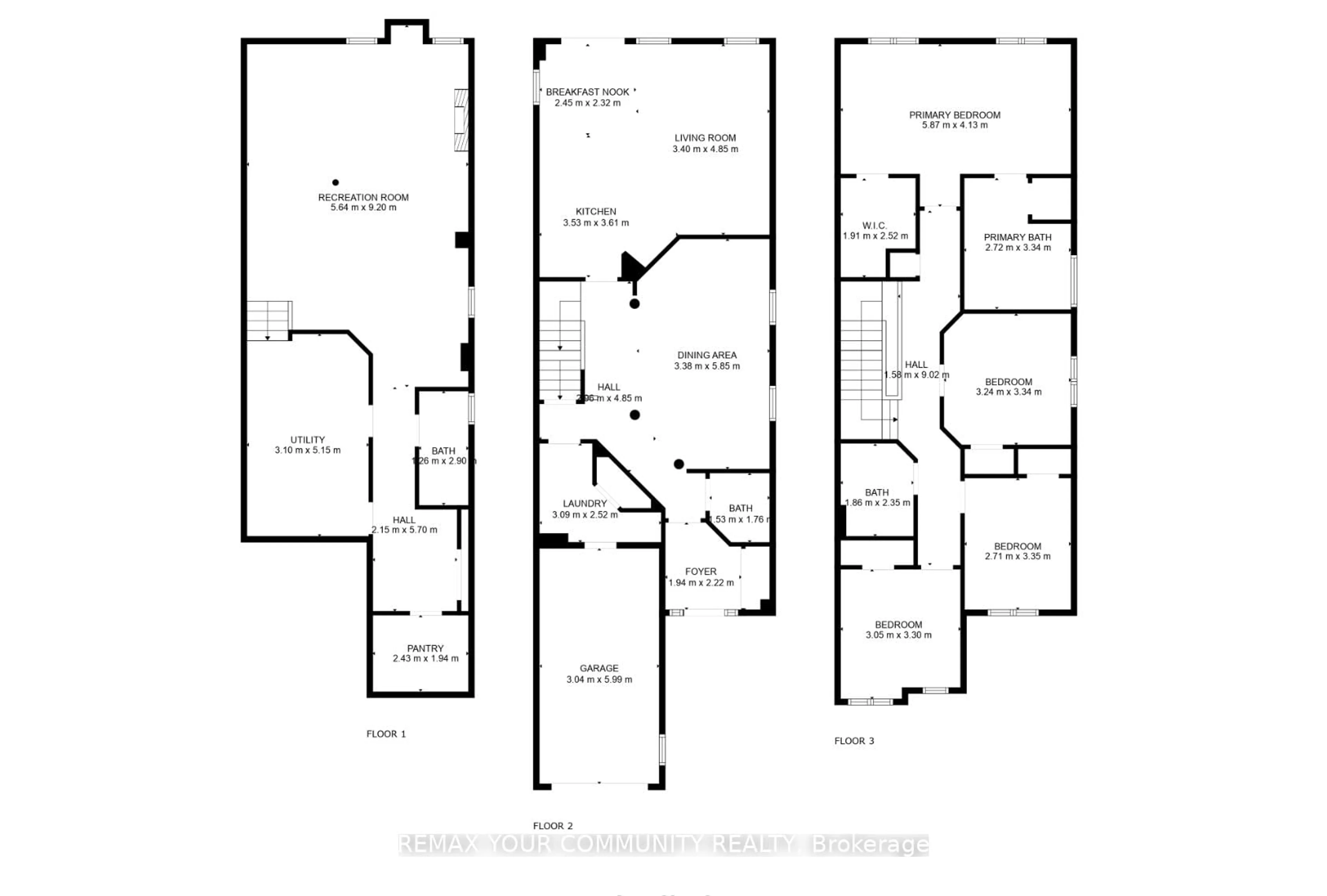 Floor plan for 57 Deepsprings Cres, Vaughan Ontario L6A 3L7