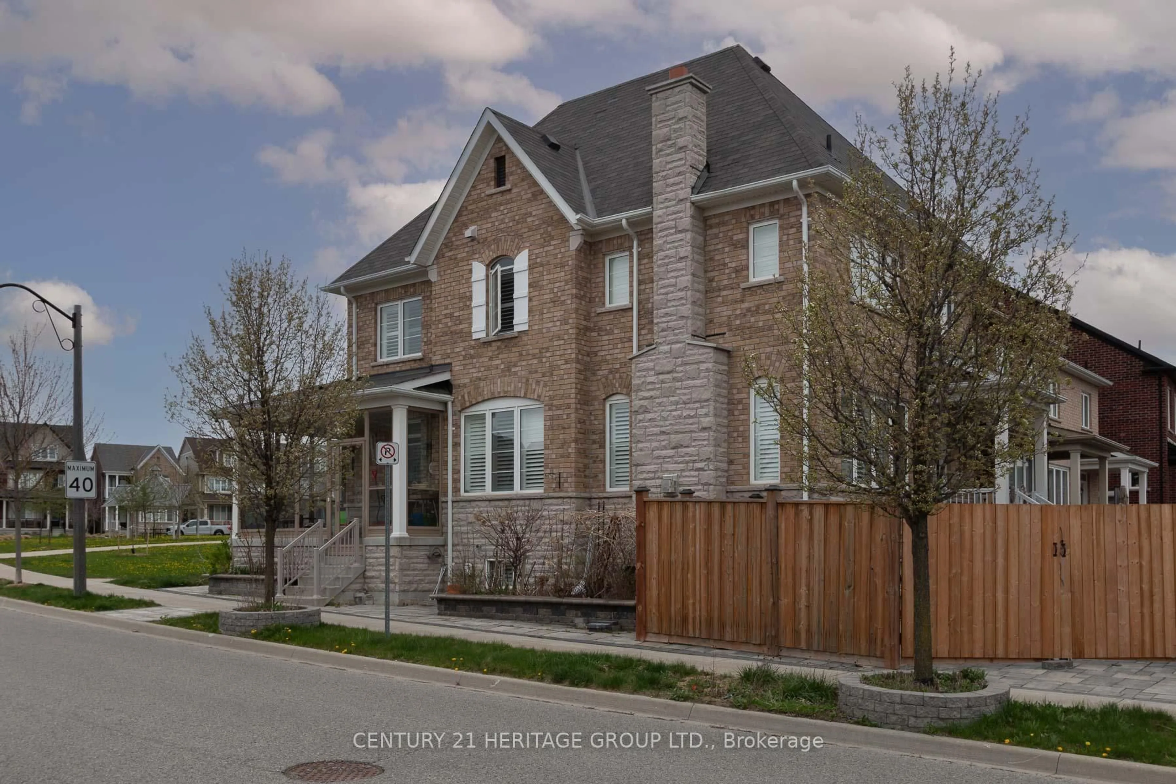 Home with brick exterior material, street for 107 Lawrence Pilkington Ave, Markham Ontario L5B 0Y6
