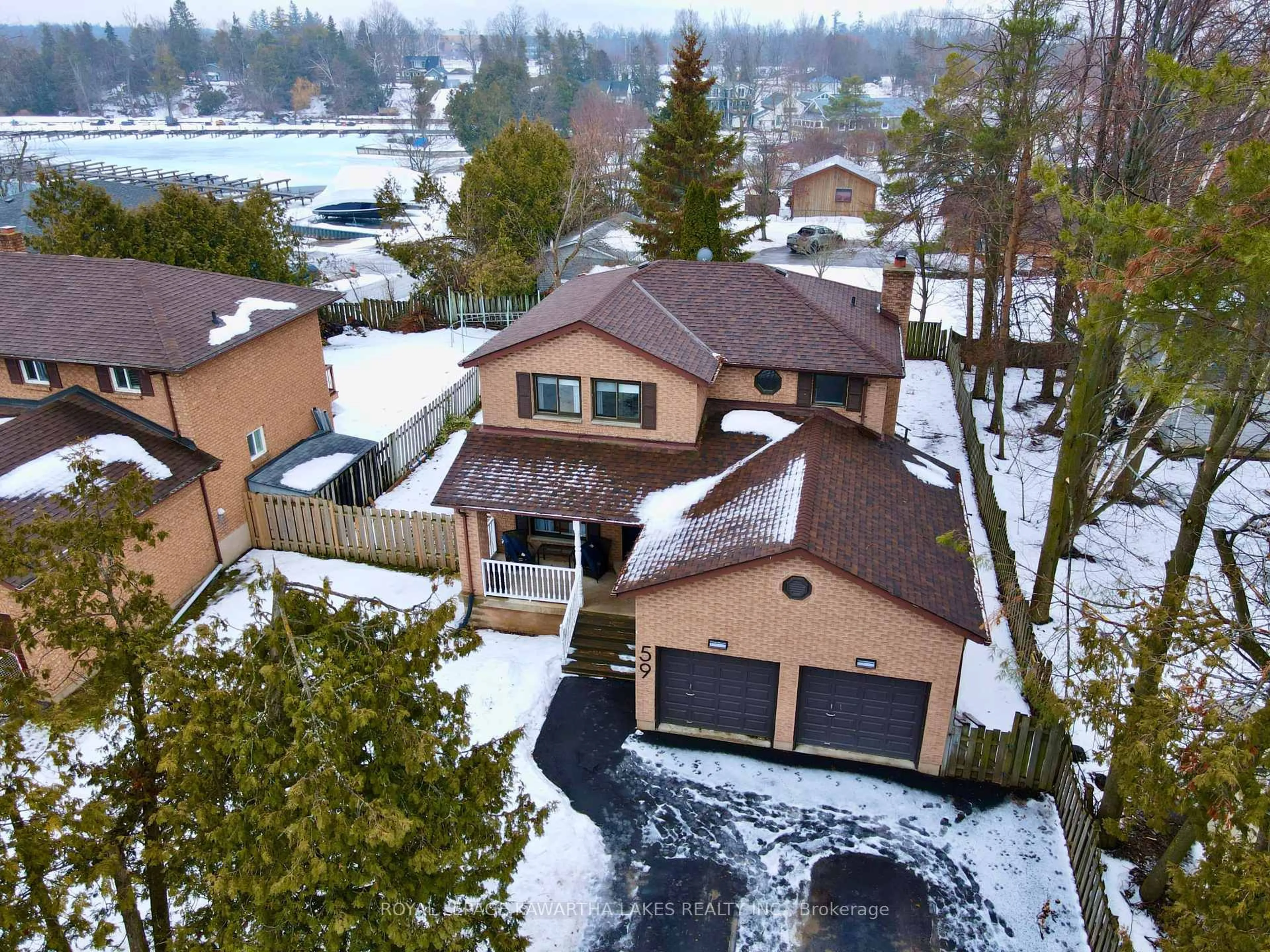 A pic from outside/outdoor area/front of a property/back of a property/a pic from drone, street for 59 Victoria Ave, Brock Ontario L0K 1A0