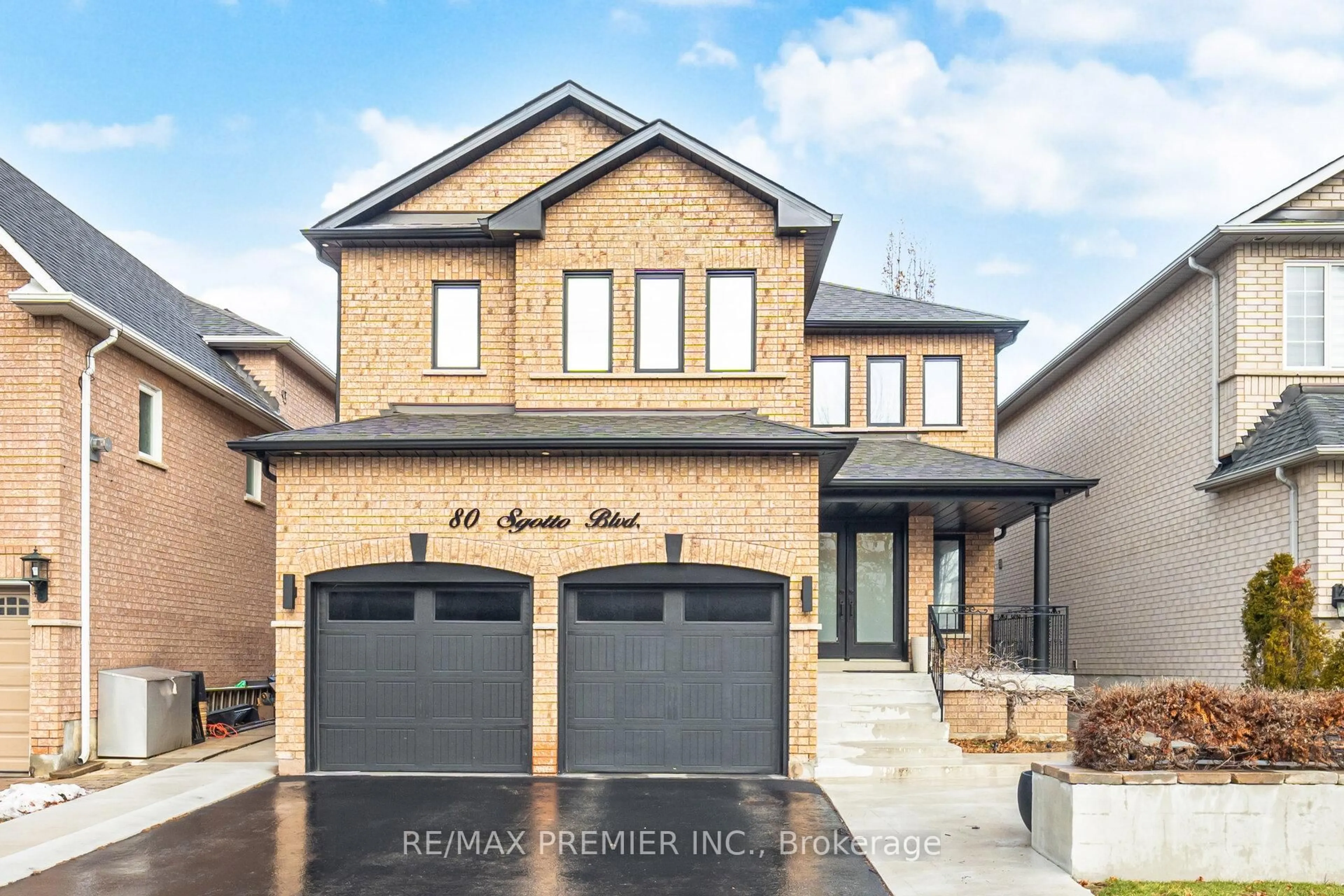 Home with brick exterior material, street for 80 Sgotto Blvd, Vaughan Ontario L4H 1W8