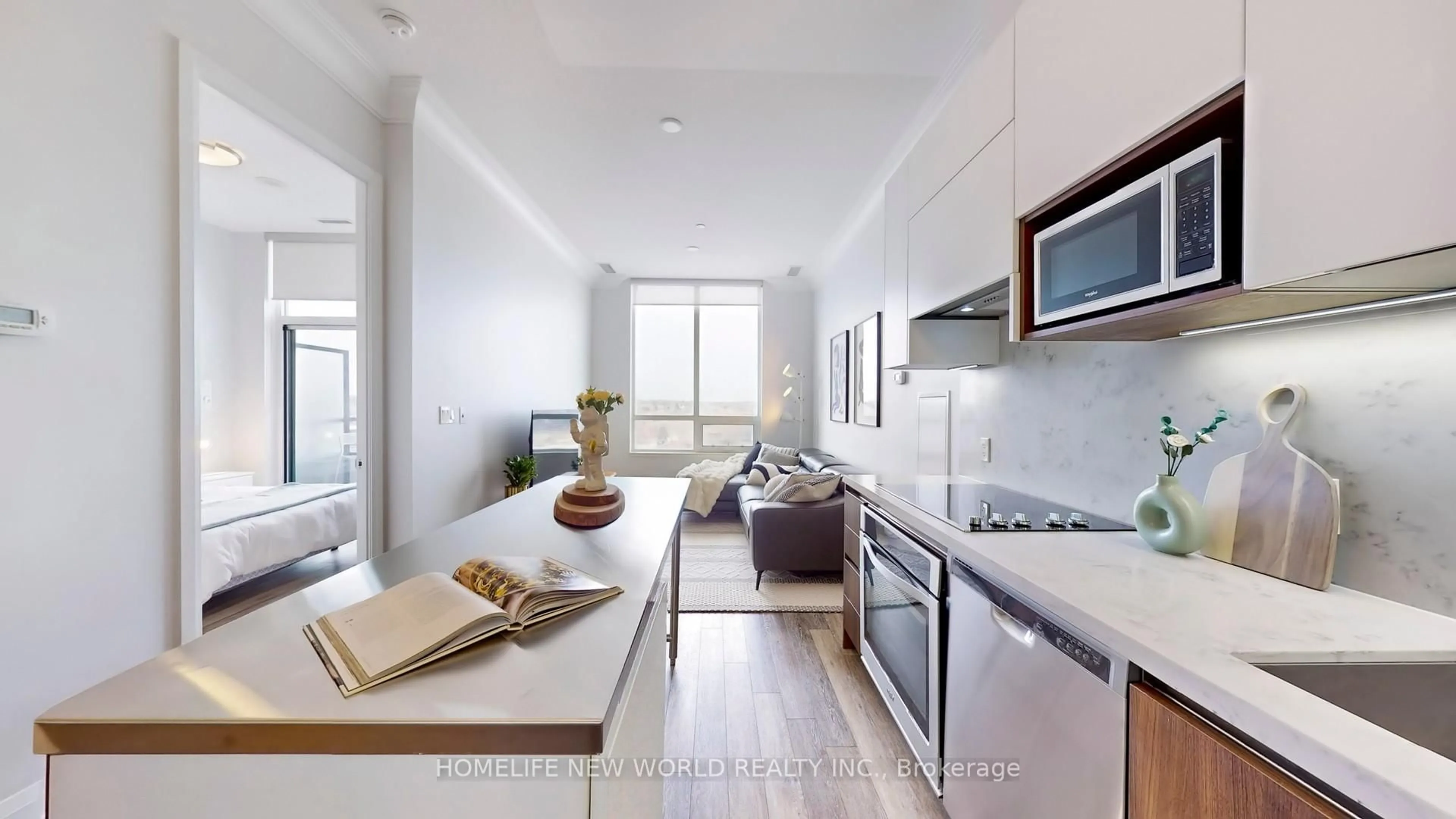 Open concept kitchen, unknown for 25 Water Walk Dr #PH15, Markham Ontario L3P 1N3