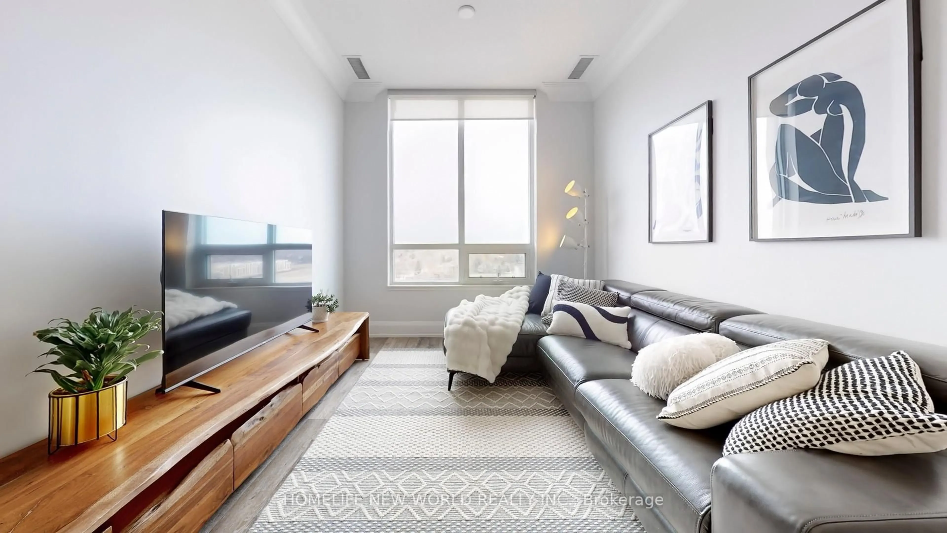 Living room with furniture, unknown for 25 Water Walk Dr #PH15, Markham Ontario L3P 1N3