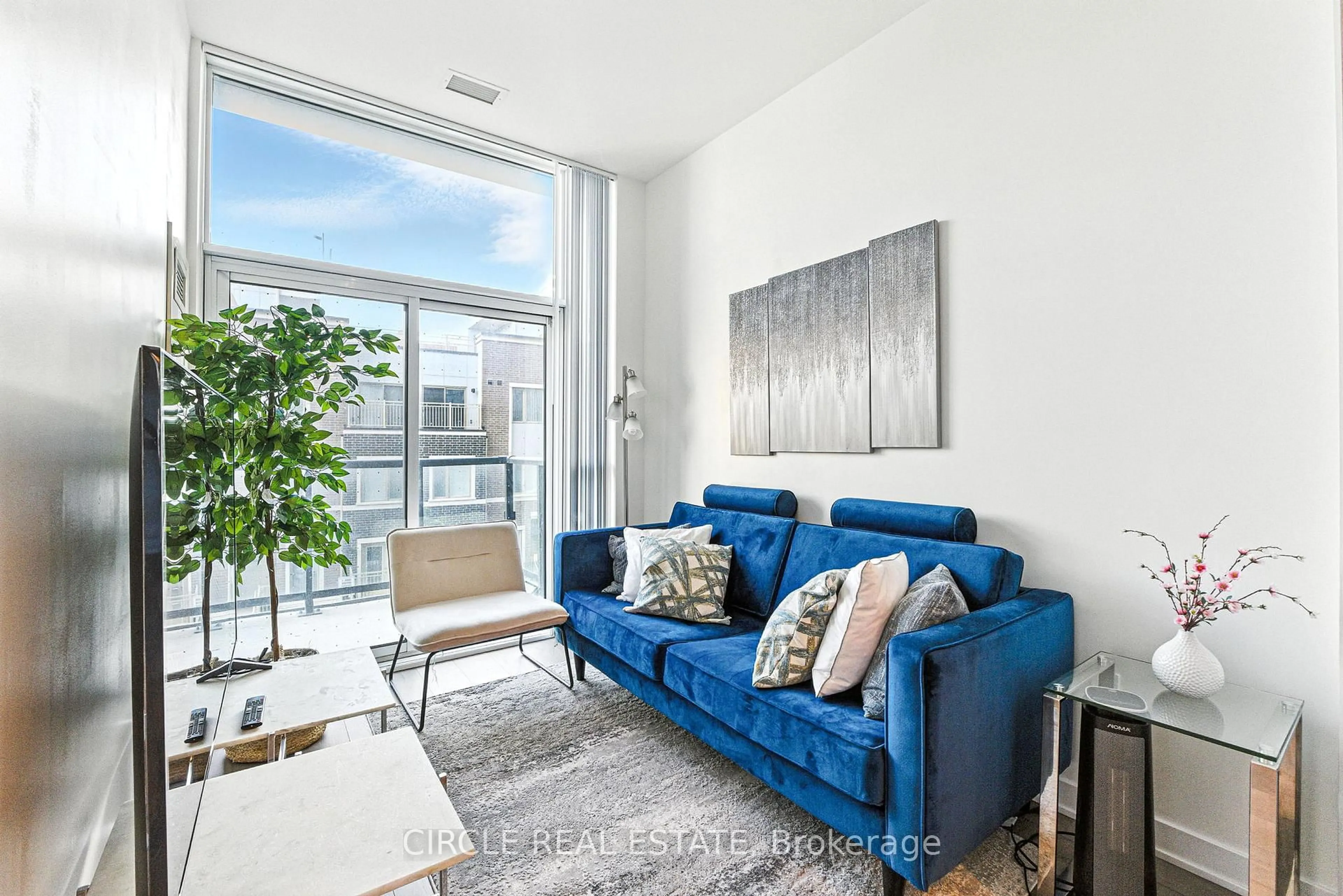 Living room with furniture, unknown for 60 Honeycrisp Cres #201, Vaughan Ontario L4K 0N5