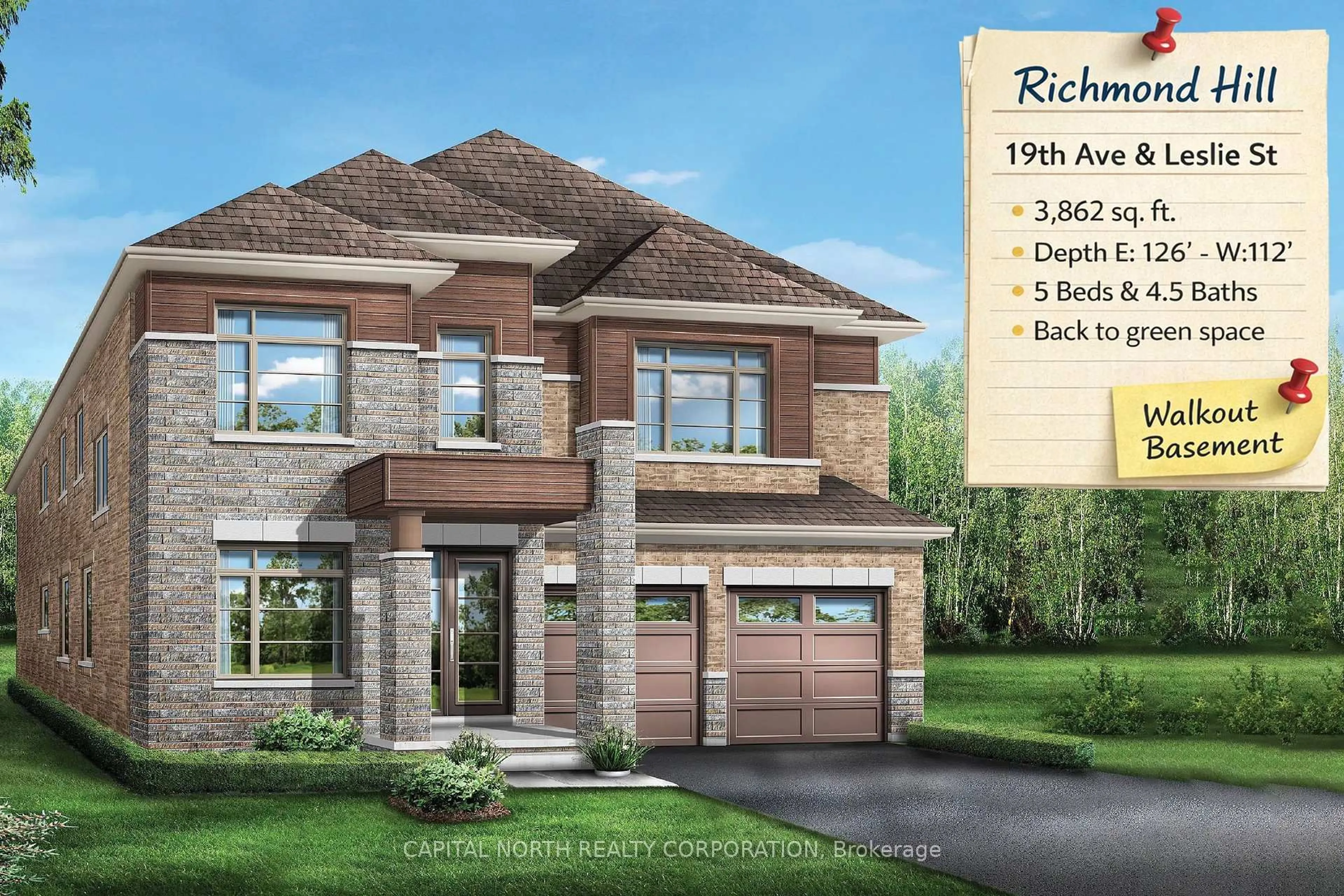 Home with brick exterior material, building for 18 Art Leech Dr, Richmond Hill Ontario L4E 3R4