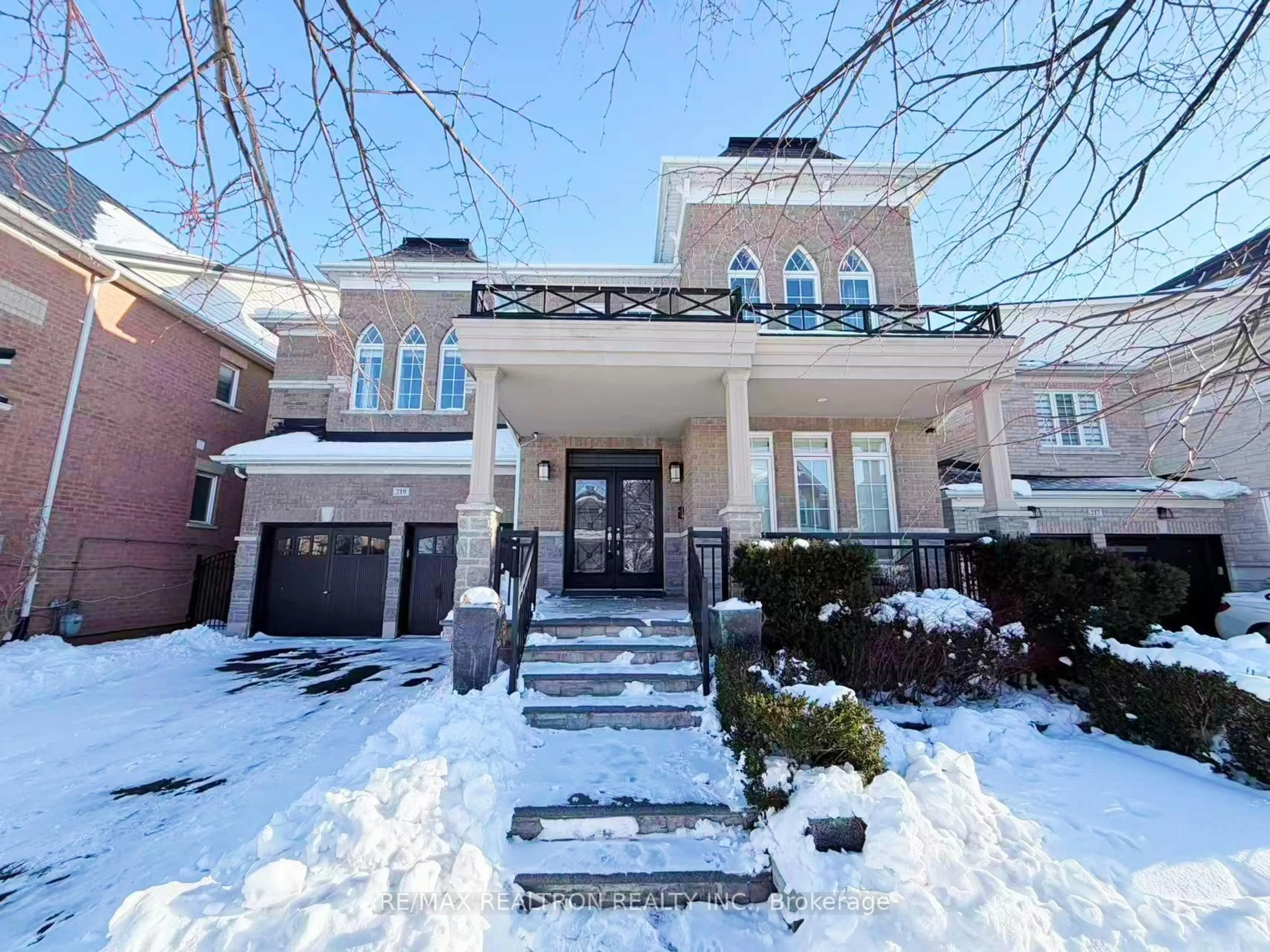Home with brick exterior material, street for 219 Riverwalk Dr, Markham Ontario L6B 0G8