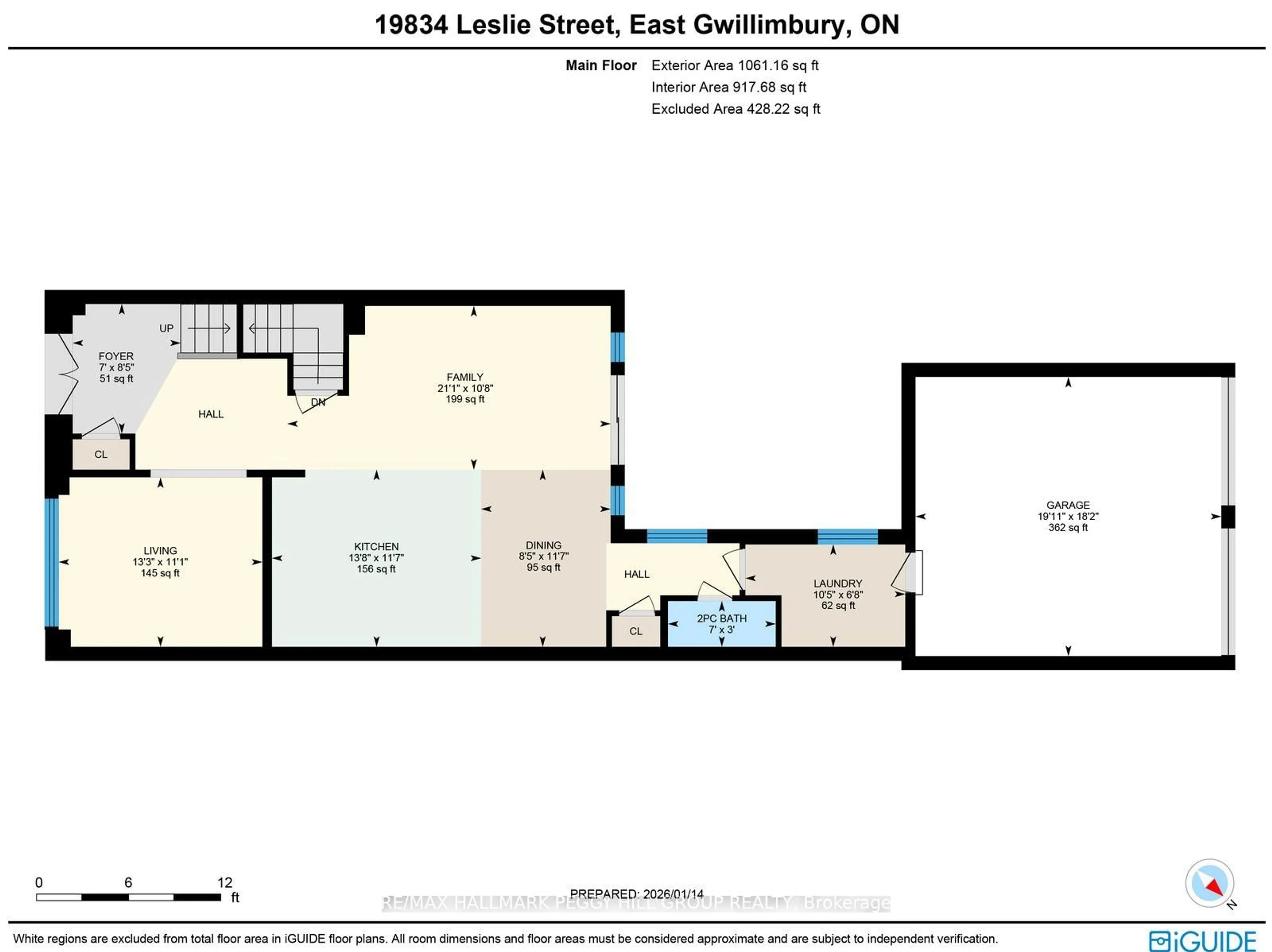Floor plan for 19834 Leslie St, East Gwillimbury Ontario L9N 0S2