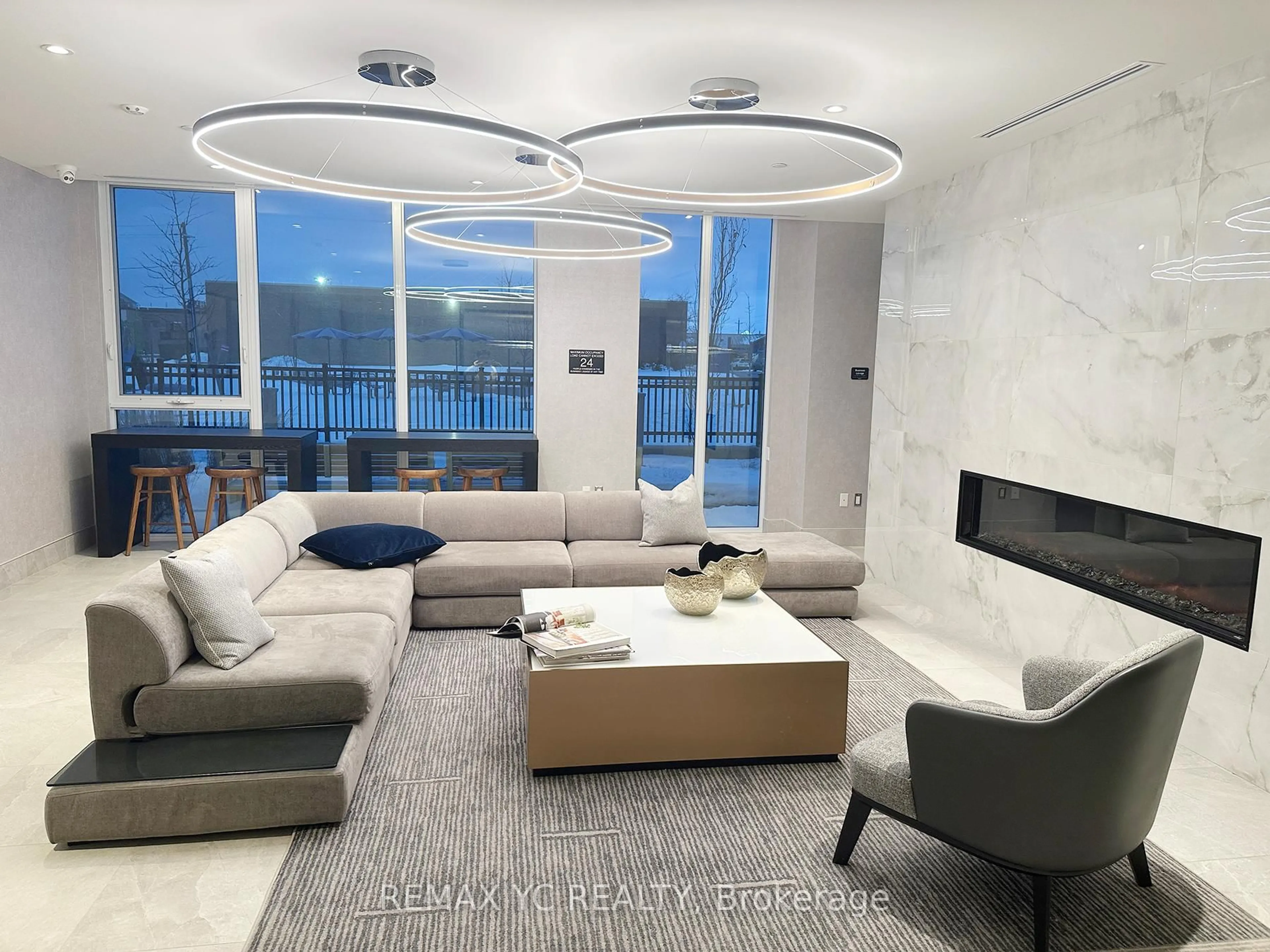 Living room with furniture, unknown for 185 Deerfield Rd #1201, Newmarket Ontario L3Y 0G7