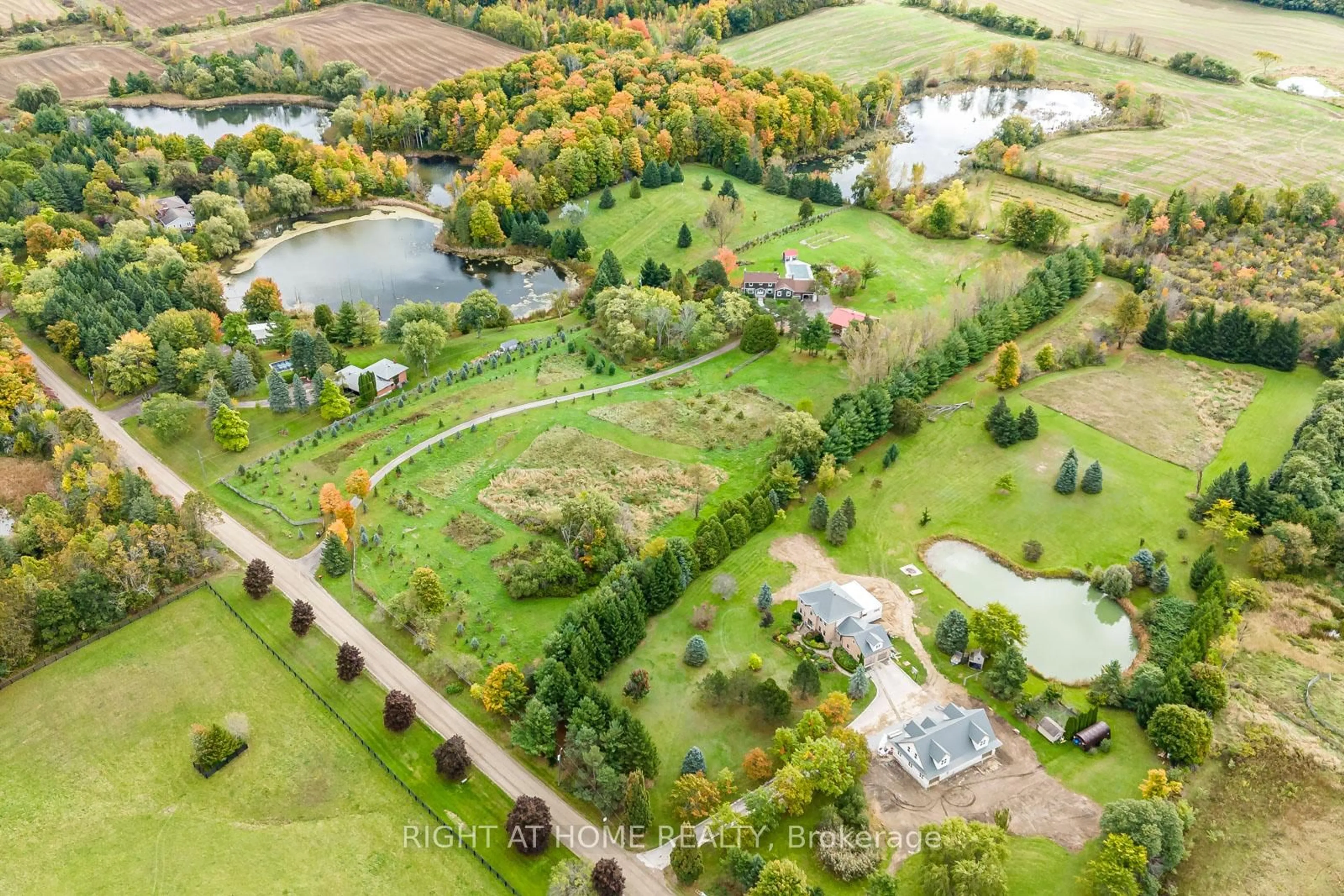 A pic from outside/outdoor area/front of a property/back of a property/a pic from drone, forest/trees view for 7975 18th Sdrd, King Ontario L0G 1T0