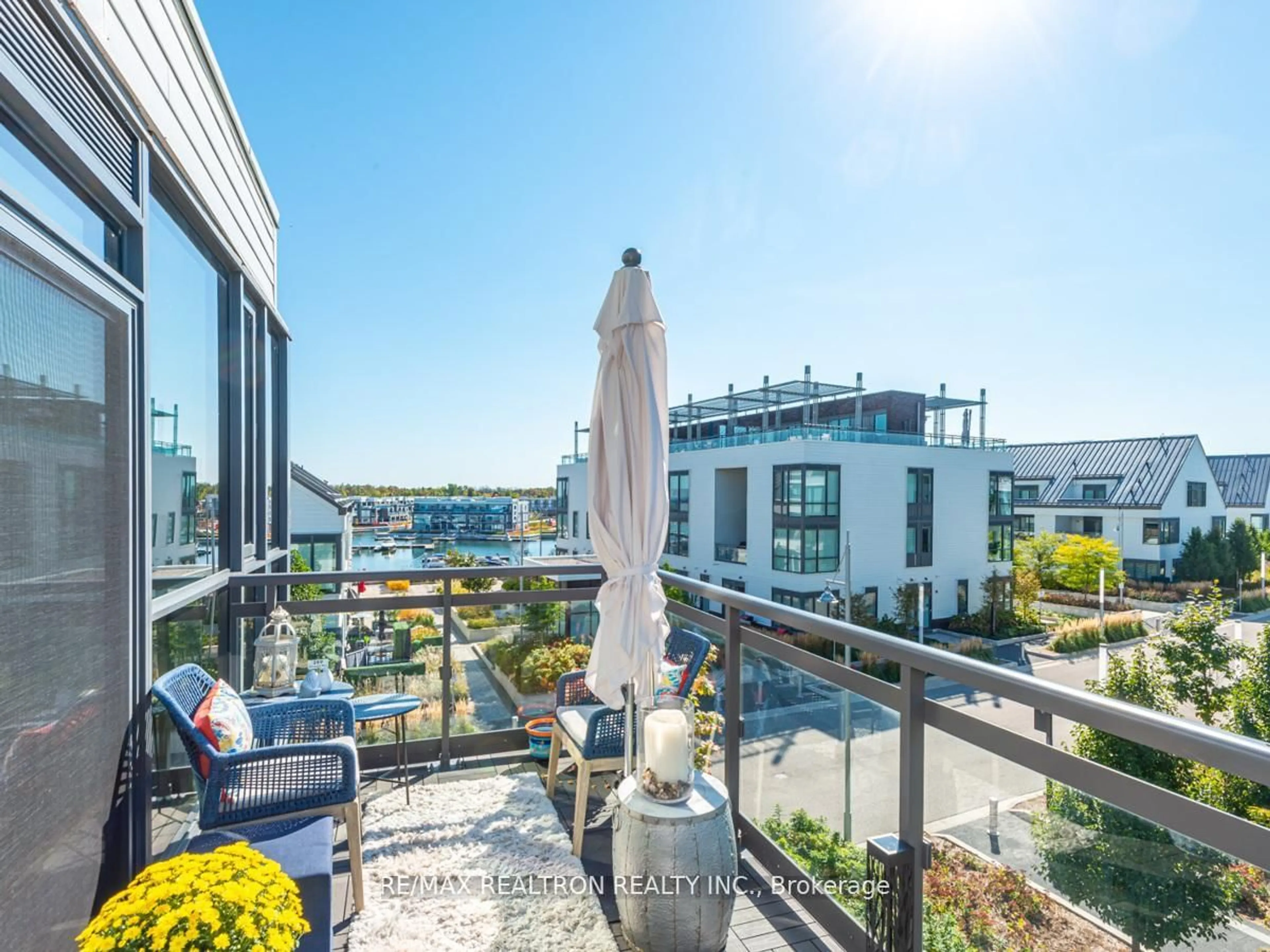 Balcony in the apartment, city buildings view from balcony for 301 SEA RAY Ave #C320, Innisfil Ontario L9S 2P7