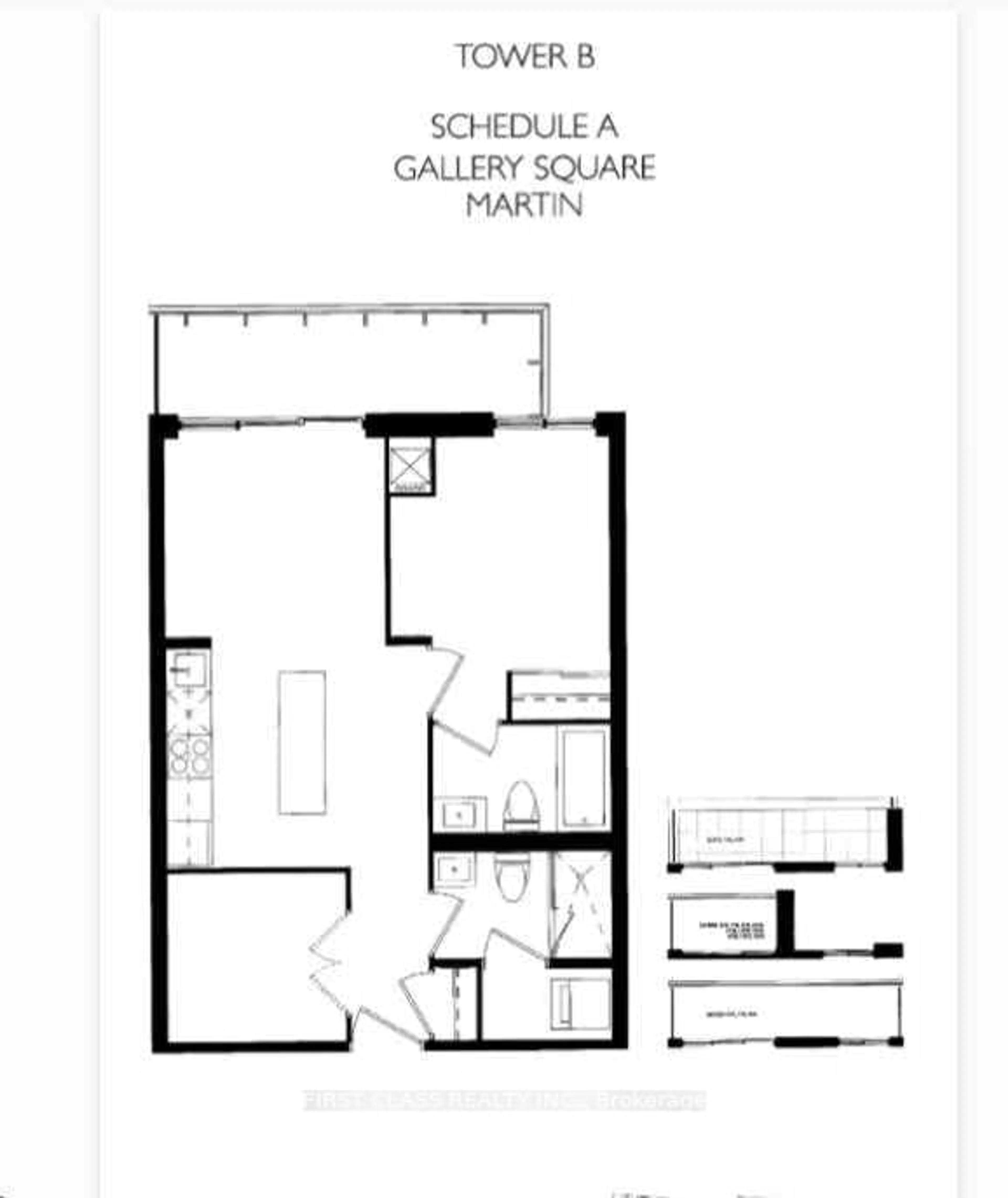Floor plan for 292 Verdale Crossing #1410, Markham Ontario L6G 0H6