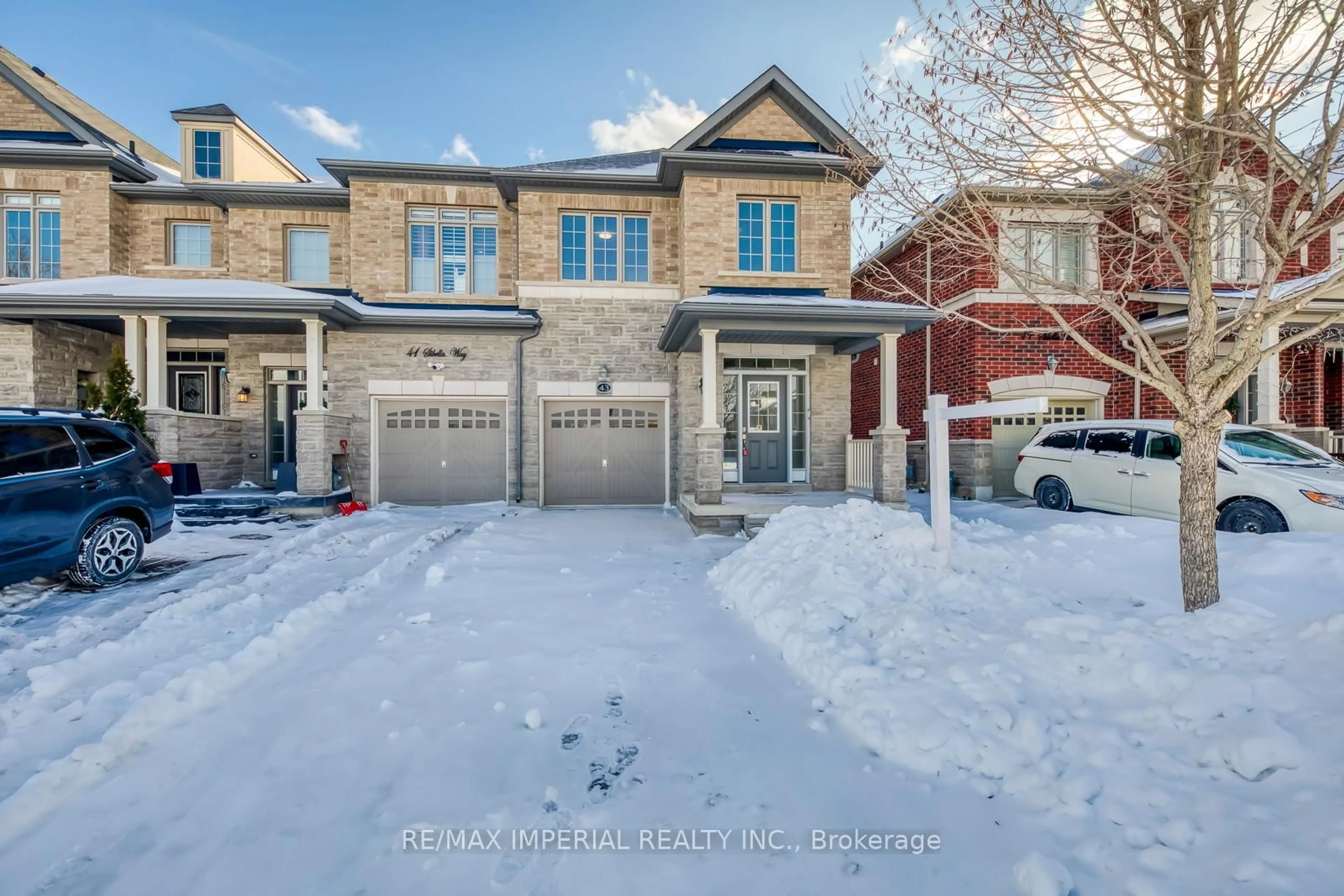 Home with brick exterior material, street for 43 Sibella Way, Vaughan Ontario L4H 3B7