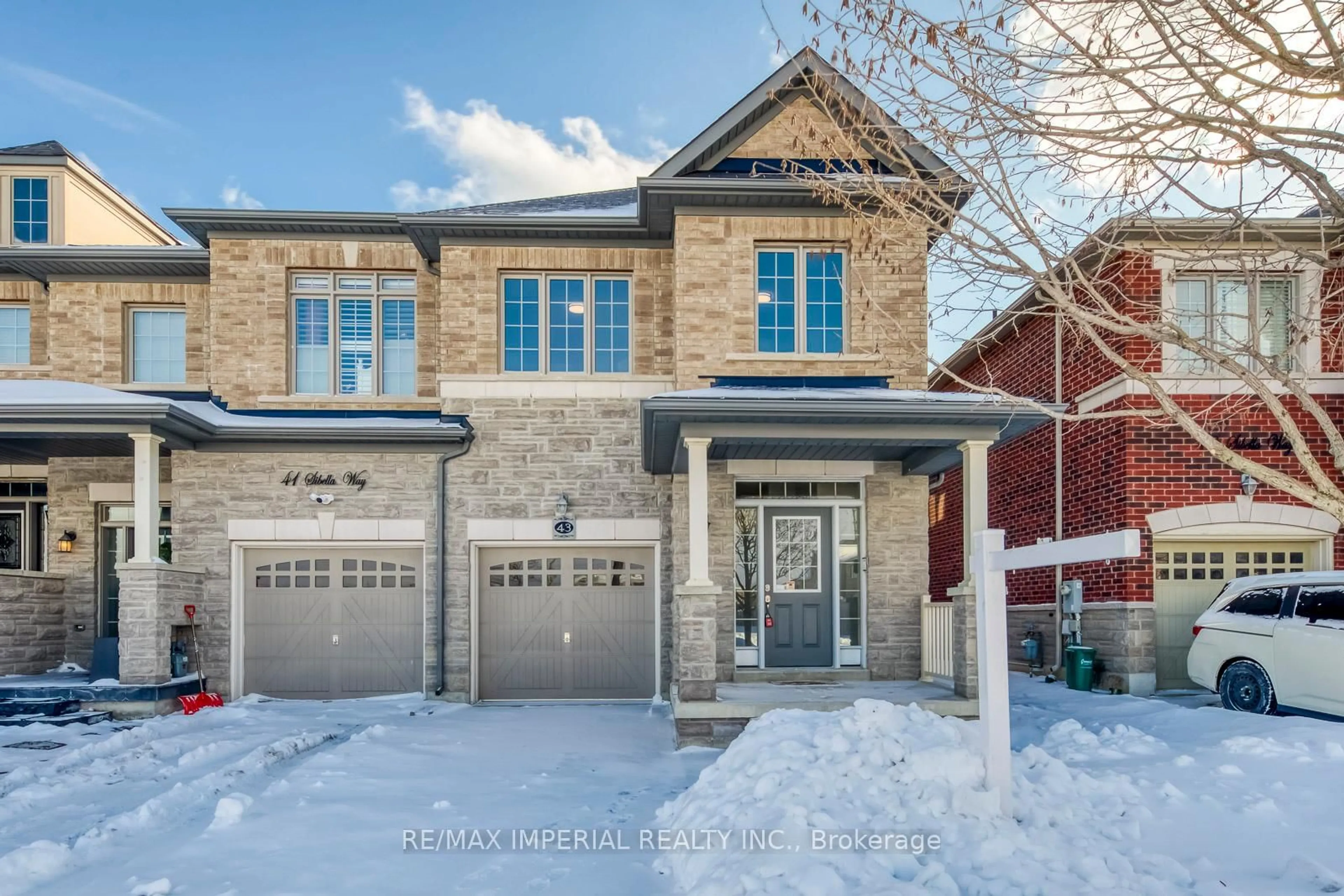 Home with brick exterior material, street for 43 Sibella Way, Vaughan Ontario L4H 3B7