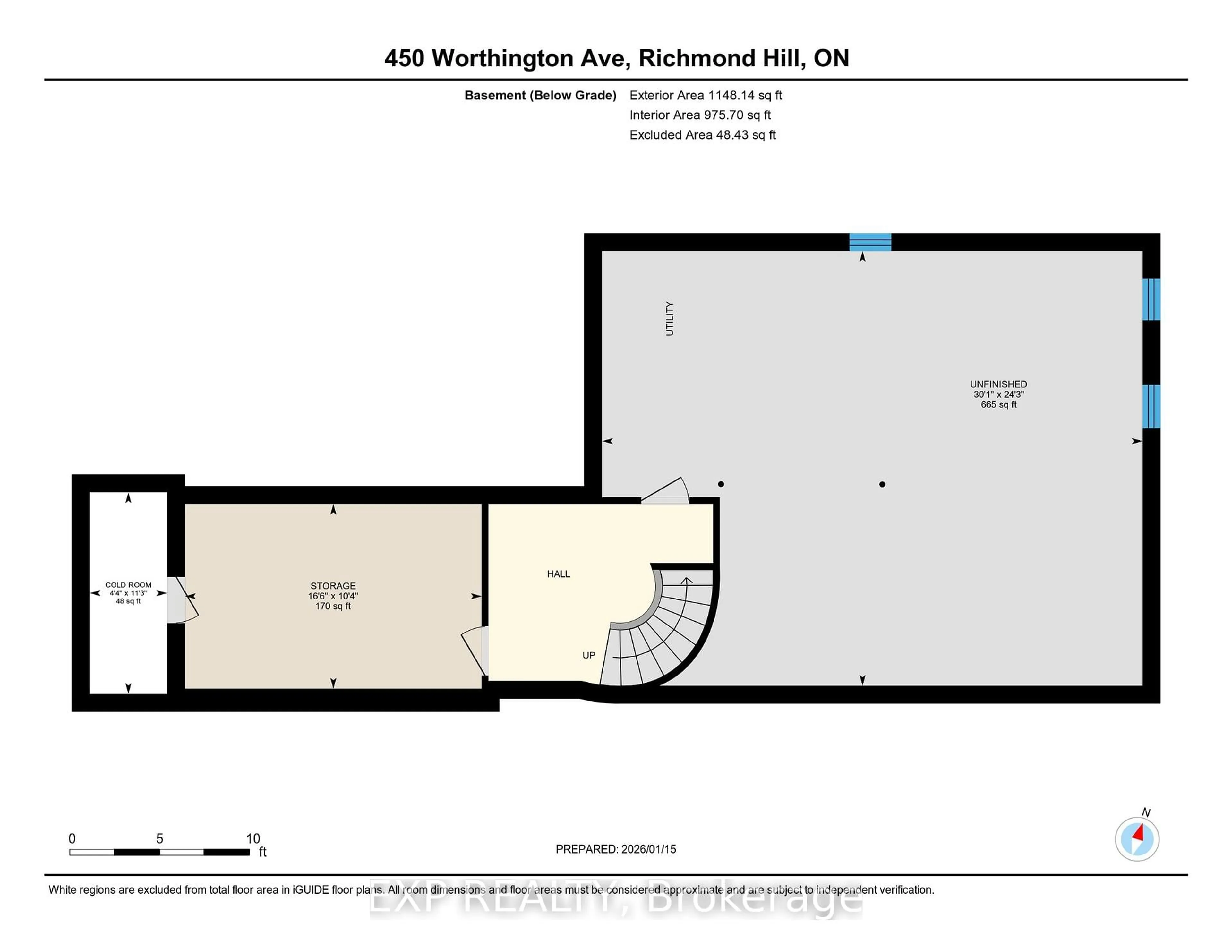 Floor plan for 450 Worthington Ave #13, Richmond Hill Ontario L4E 0E5