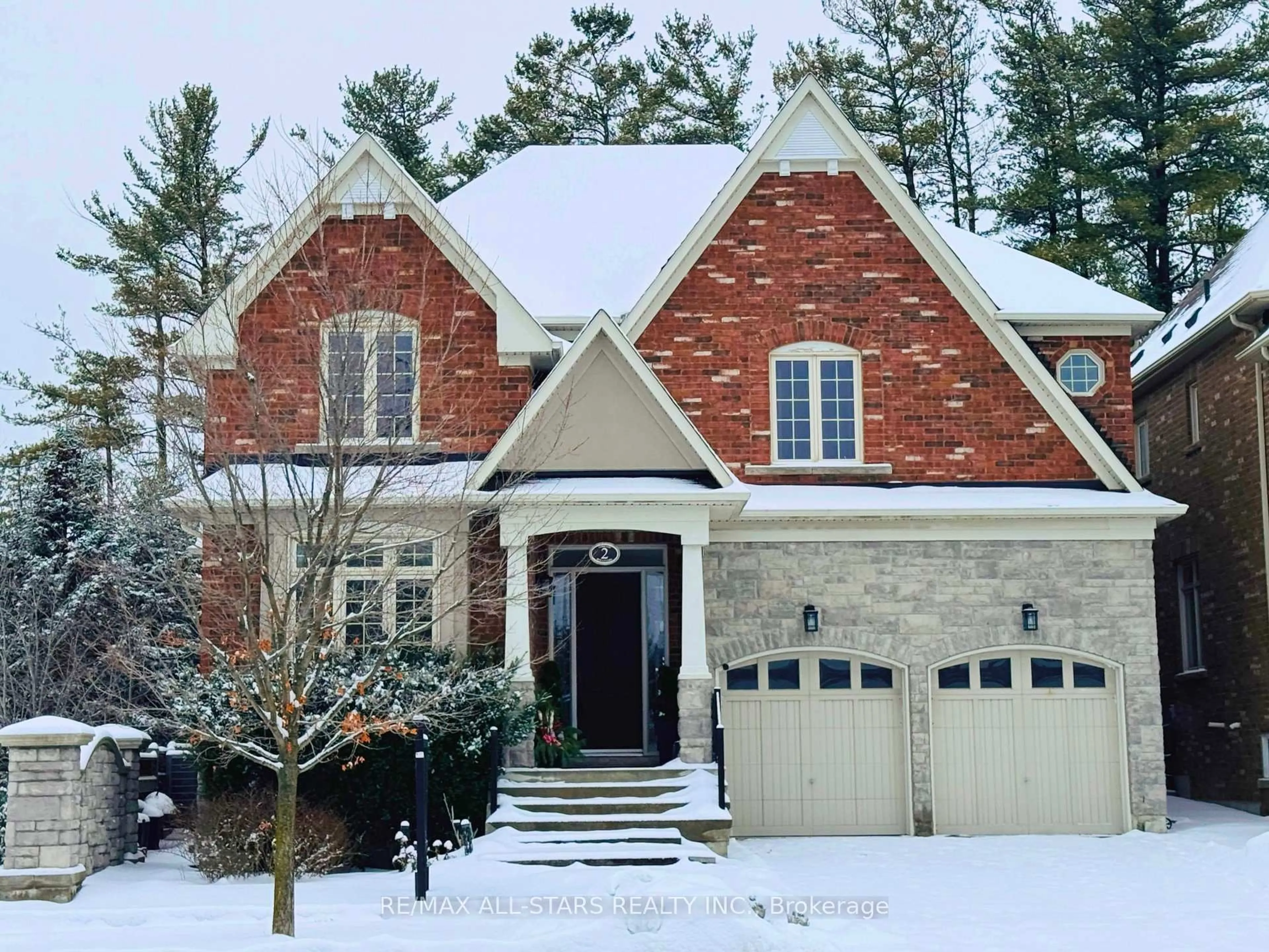 Home with brick exterior material, street for 2 Yorkton Blvd, Markham Ontario L6C 0J9