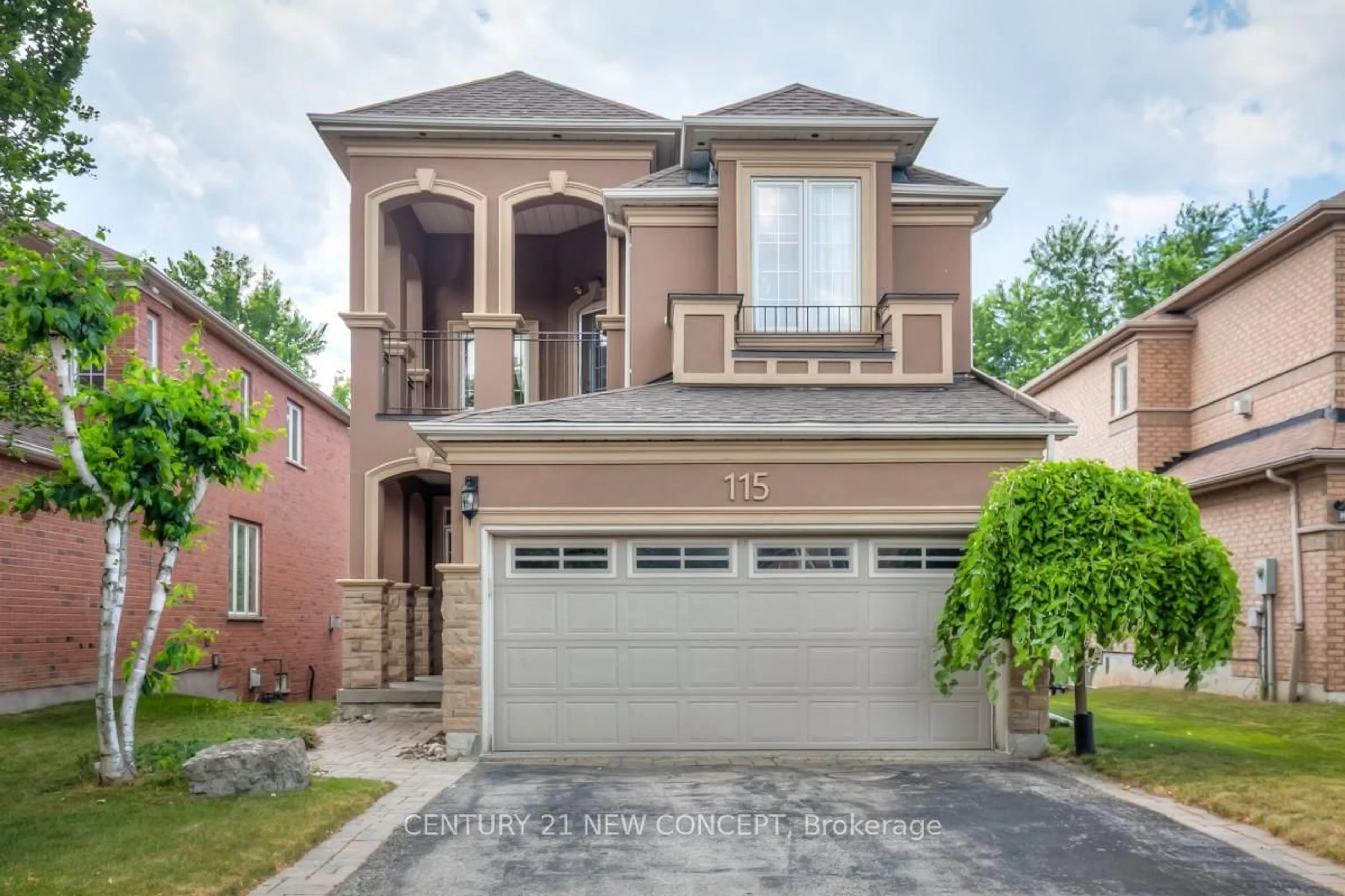 Home with brick exterior material, street for 115 Ridgeway Crt, Vaughan Ontario L6A 2R5