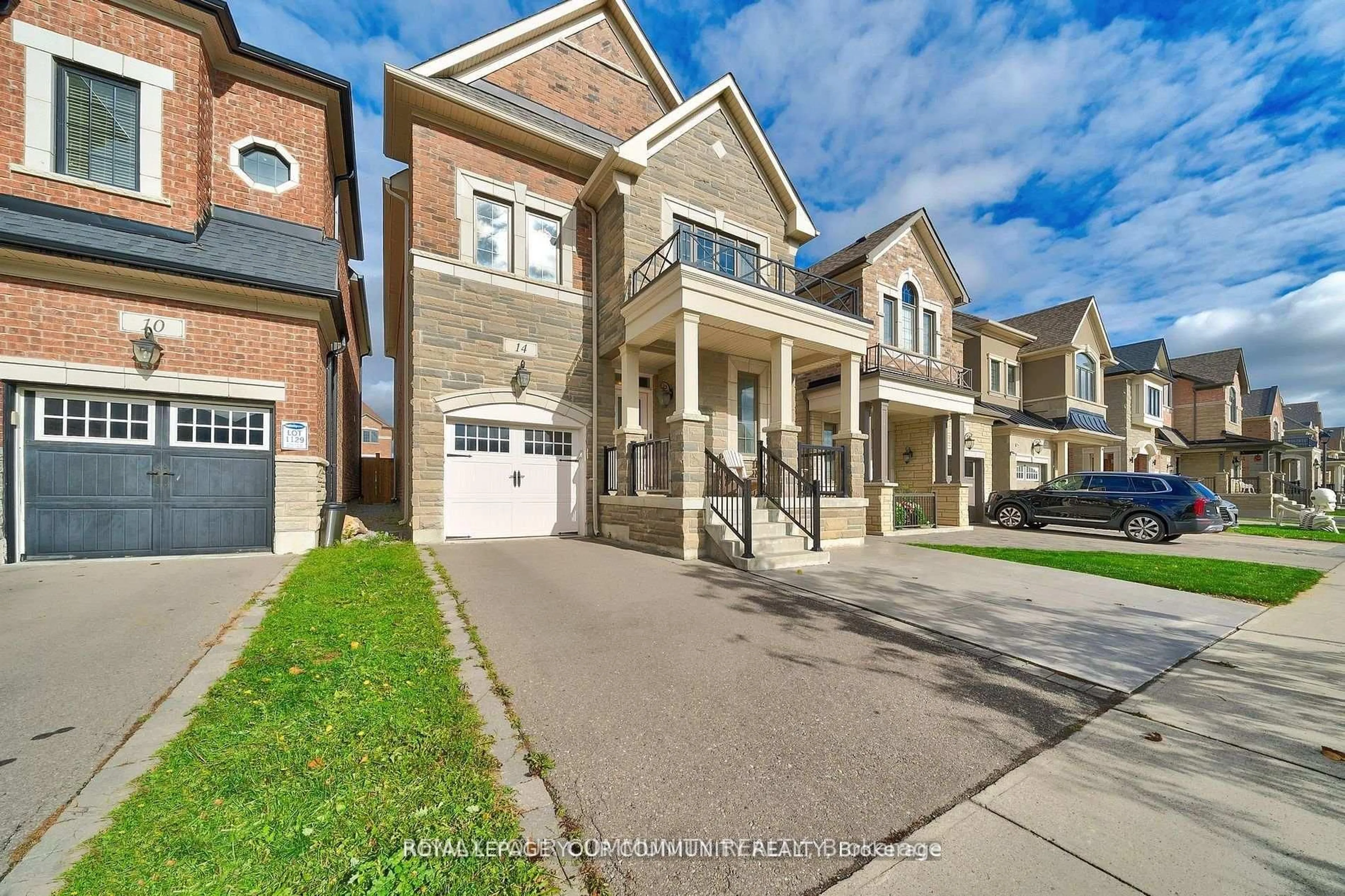 Home with brick exterior material, street for 14 Faust Rdge, Vaughan Ontario L4H 4T1