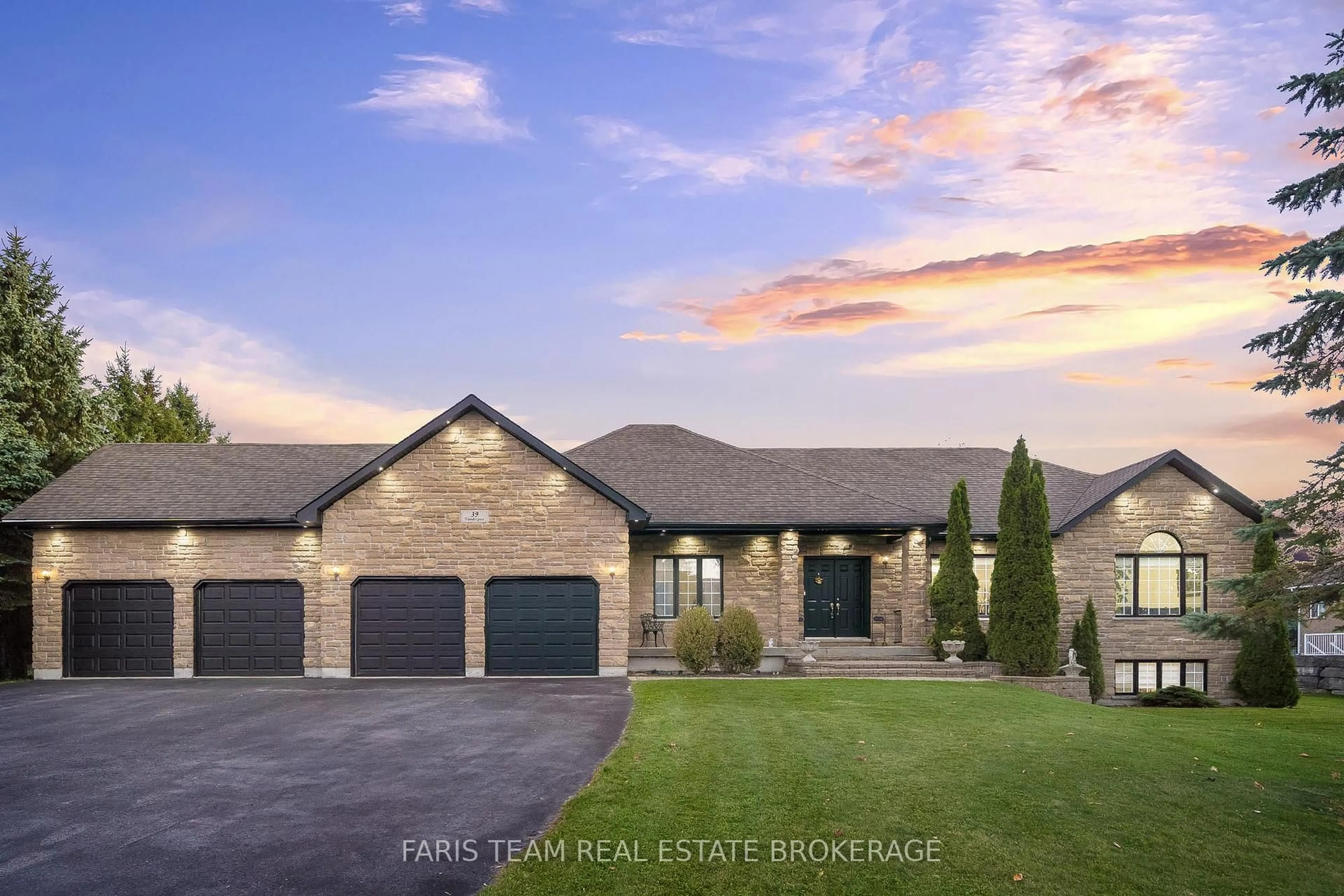 Home with brick exterior material, street for 39 Vanderpost Cres, Essa Ontario L0L 2N0