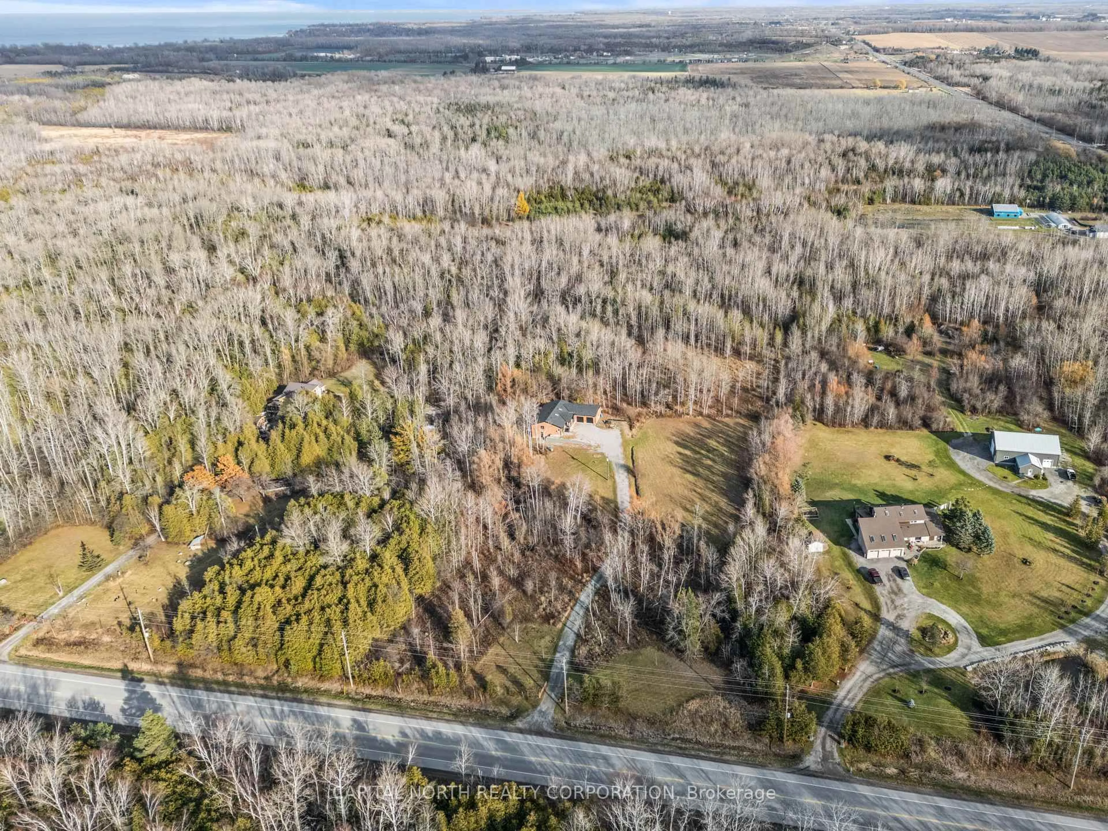 A pic from outside/outdoor area/front of a property/back of a property/a pic from drone, forest/trees view for 26375 Woodbine Ave, Georgina Ontario L4P 3E9