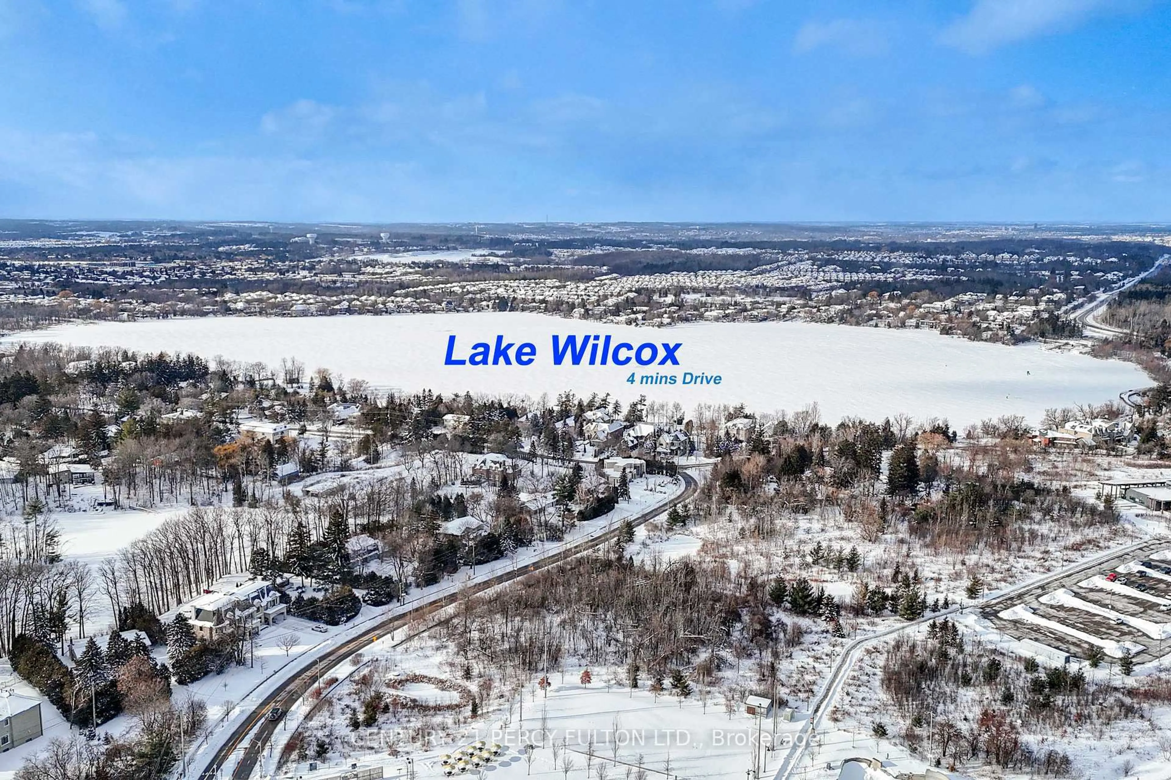 A pic from outside/outdoor area/front of a property/back of a property/a pic from drone, water/lake/river/ocean view for 117 Maroon Dr, Richmond Hill Ontario L4E 5B7