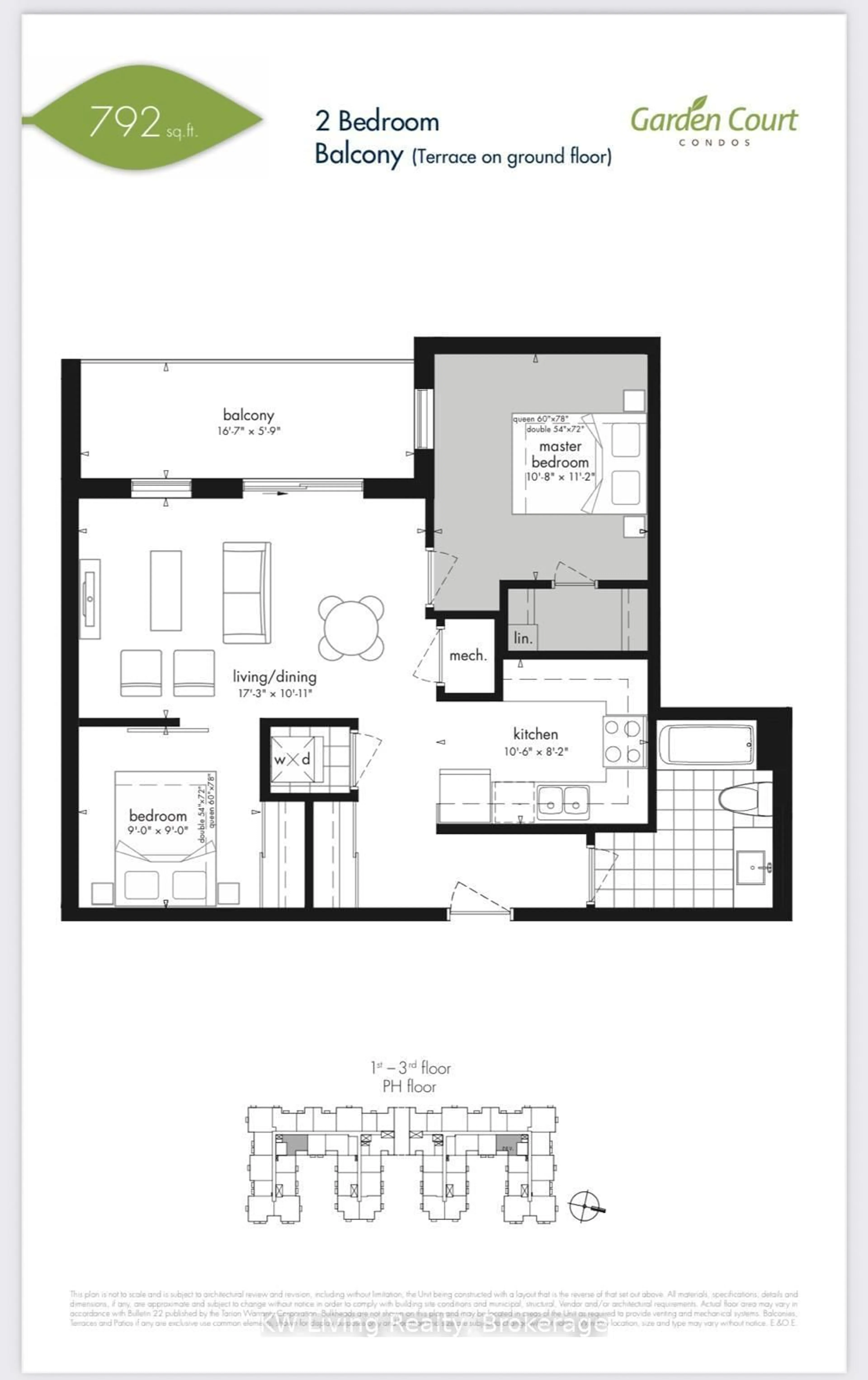 Floor plan for 28 Prince Regent St #203, Markham Ontario L6C 0V5