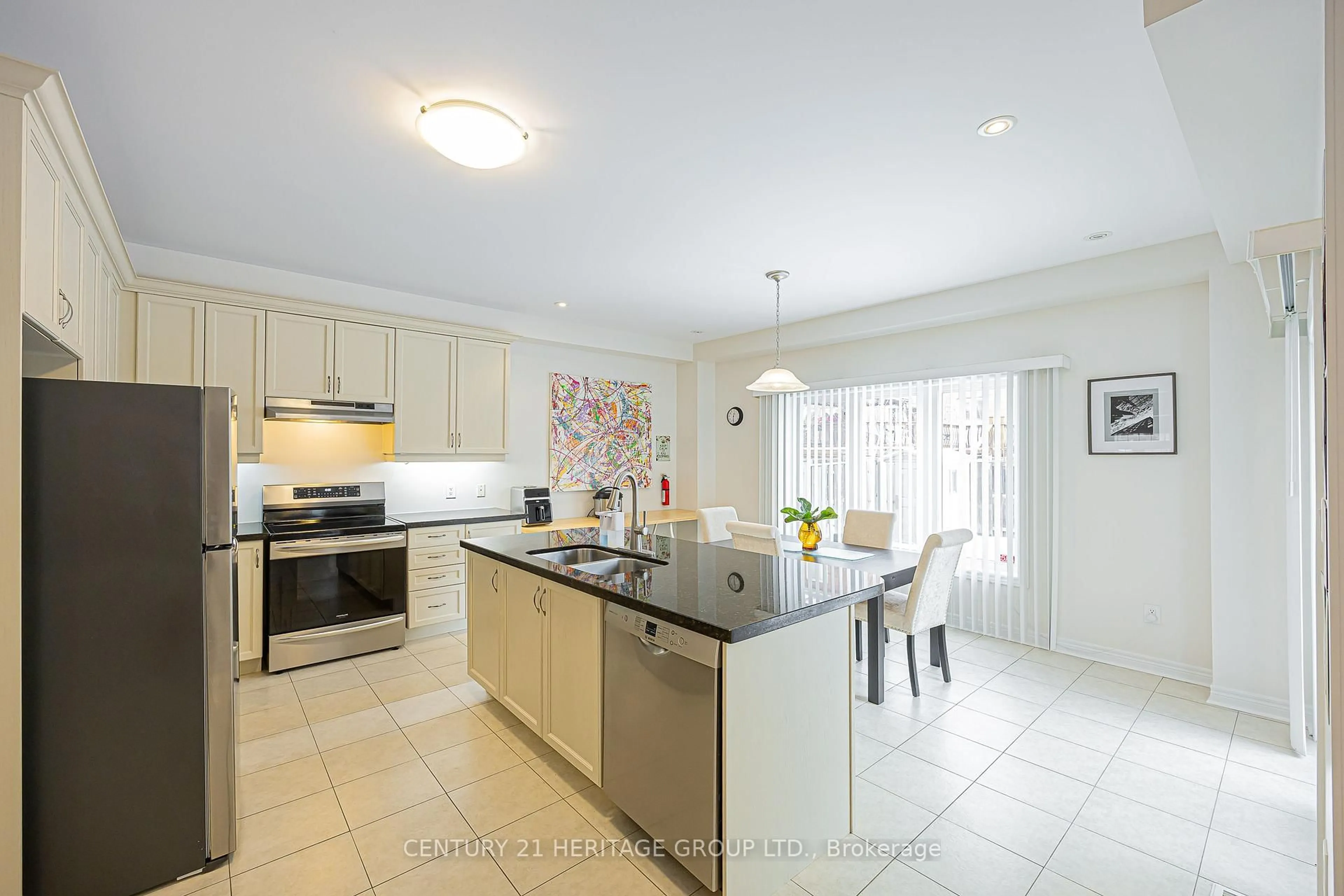 Contemporary kitchen, ceramic/tile floor for 52 Maple Valley Rd, Vaughan Ontario L6A 0X8