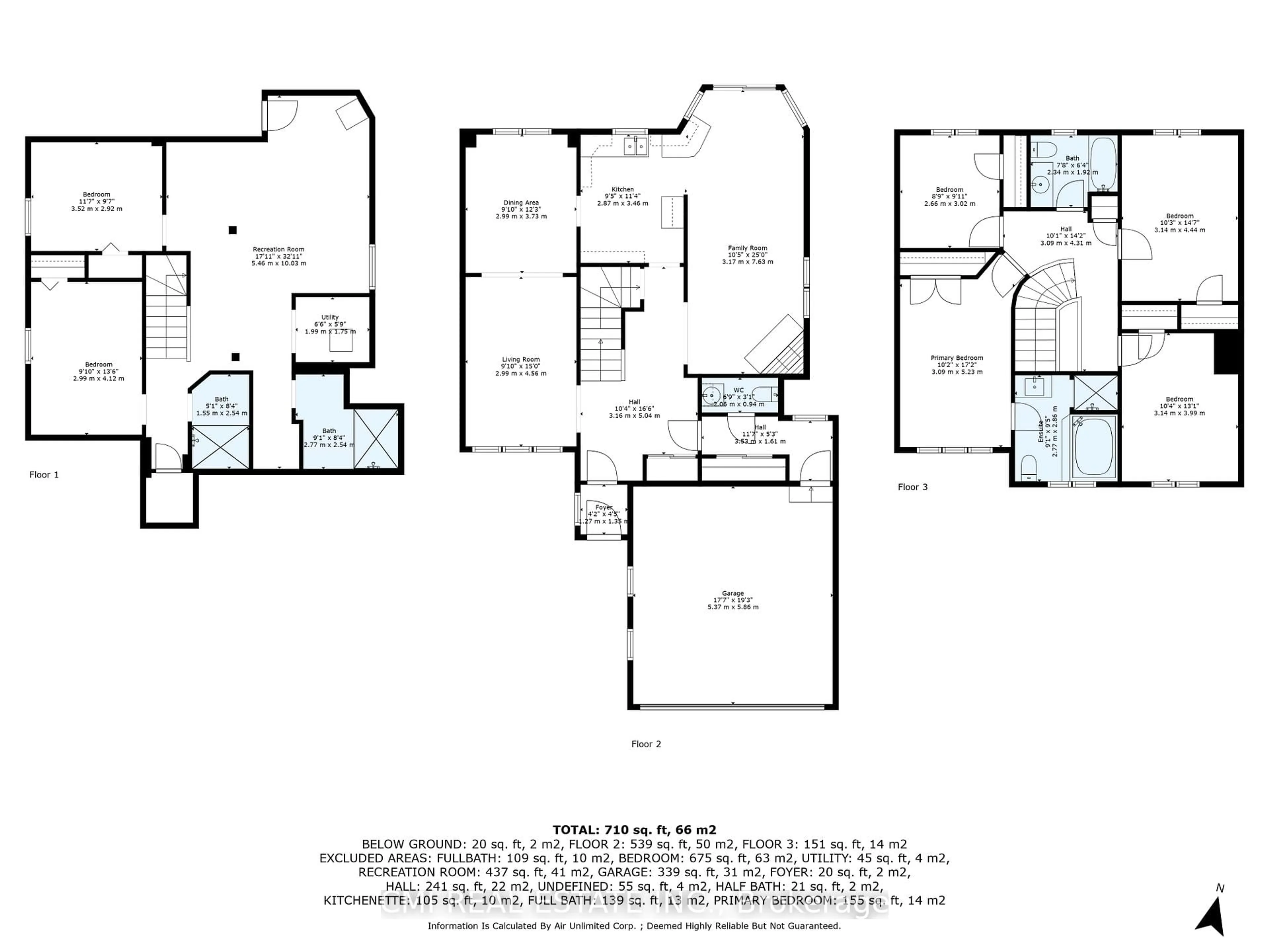 Floor plan for 109 Valleymede Dr, Richmond Hill Ontario L4B 1T6