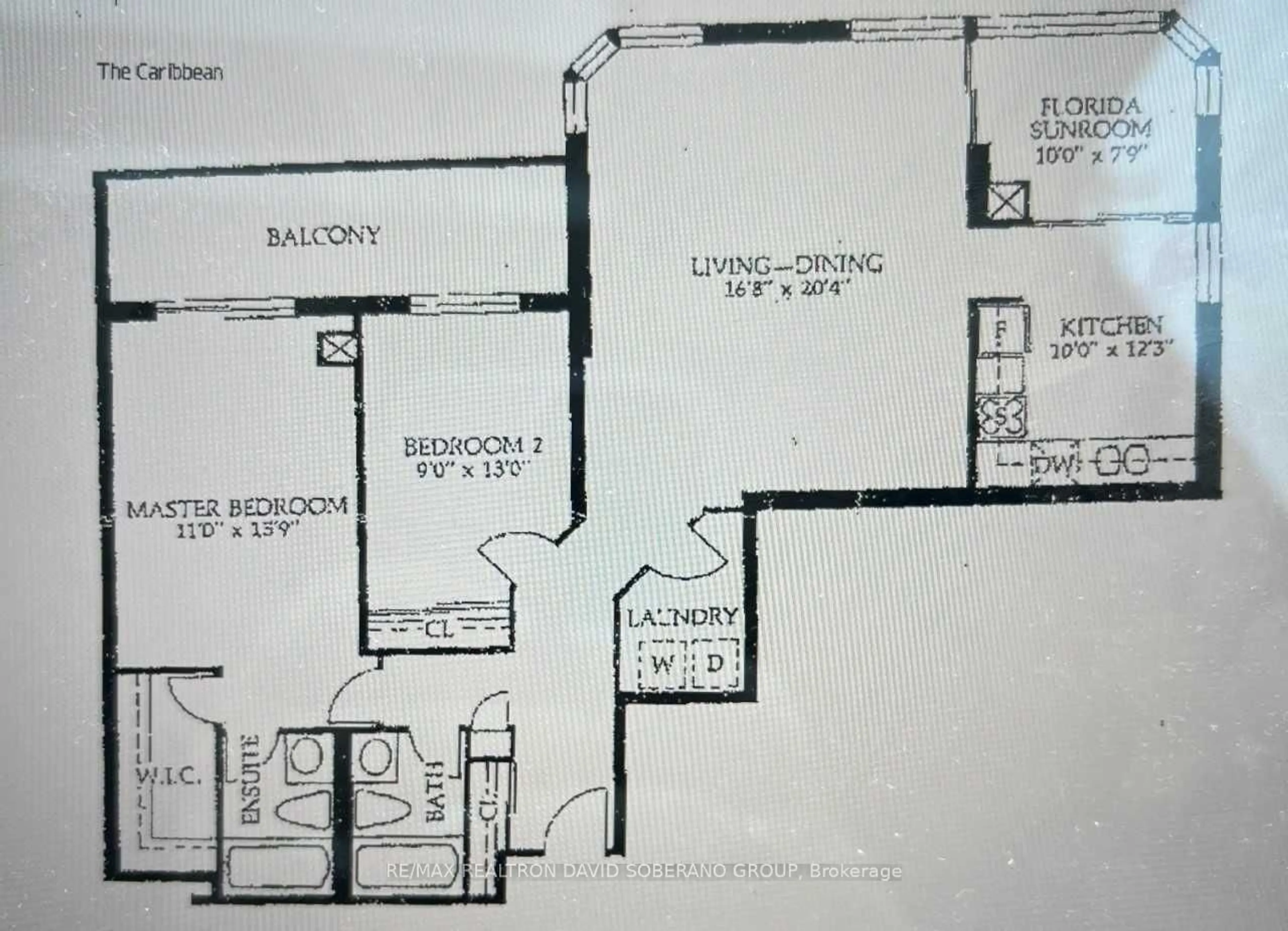 Floor plan for 7601 Bathurst St #315, Vaughan Ontario L4J 4H5