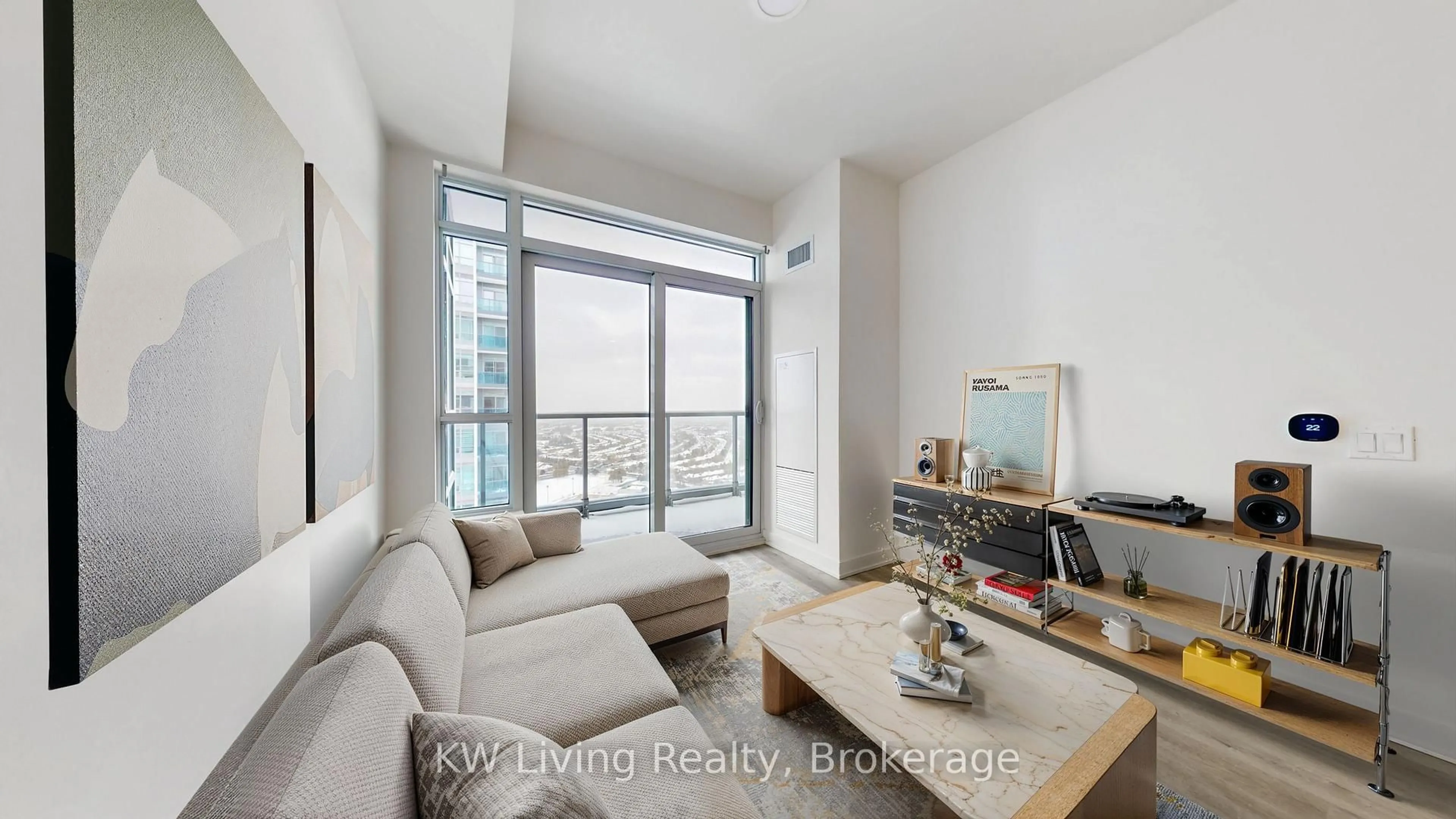 Living room with furniture, unknown for 50 Upper Mall Dr #2903, Vaughan Ontario L4J 0L7